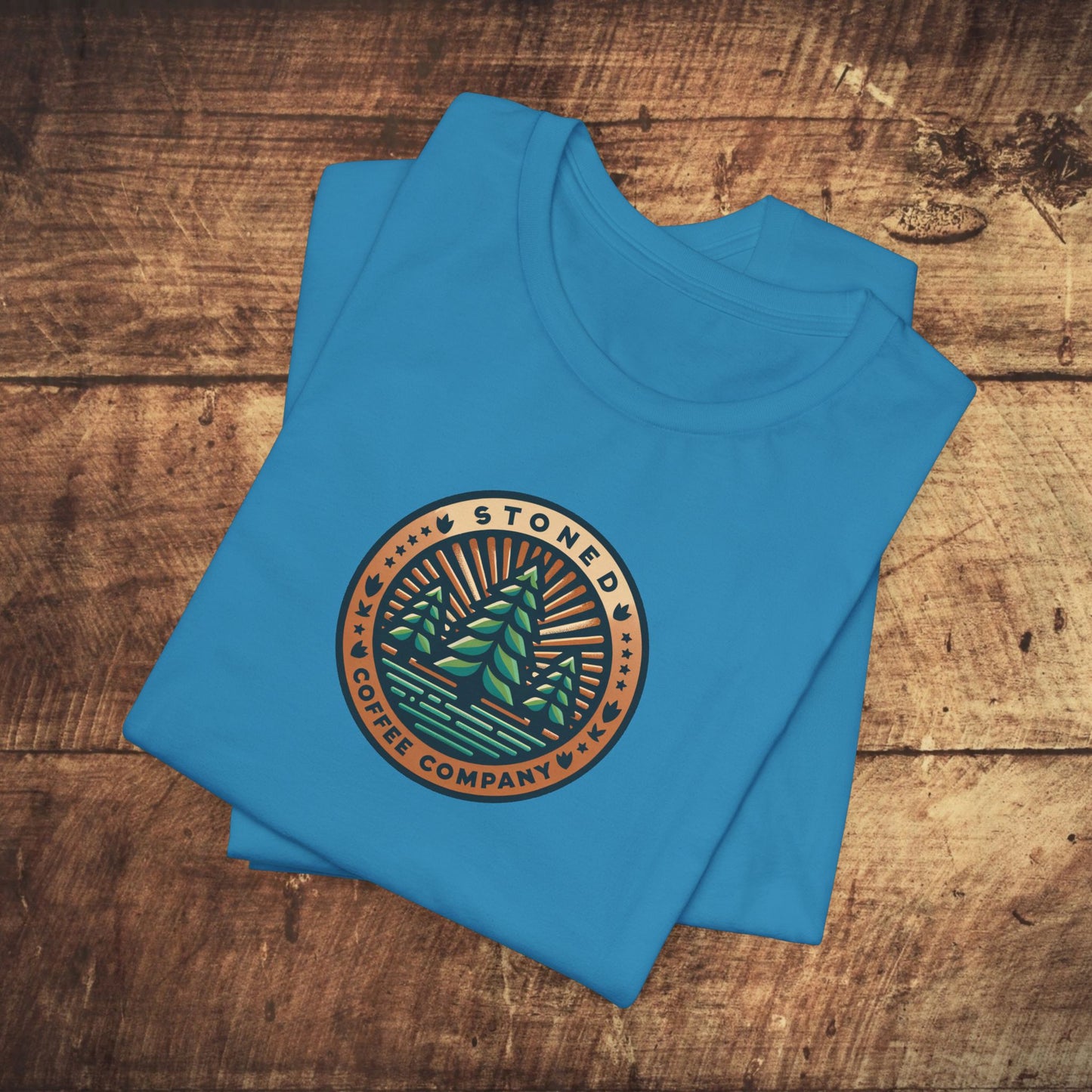T-Shirt Stoned Coffee Company Pine Tree's Logo