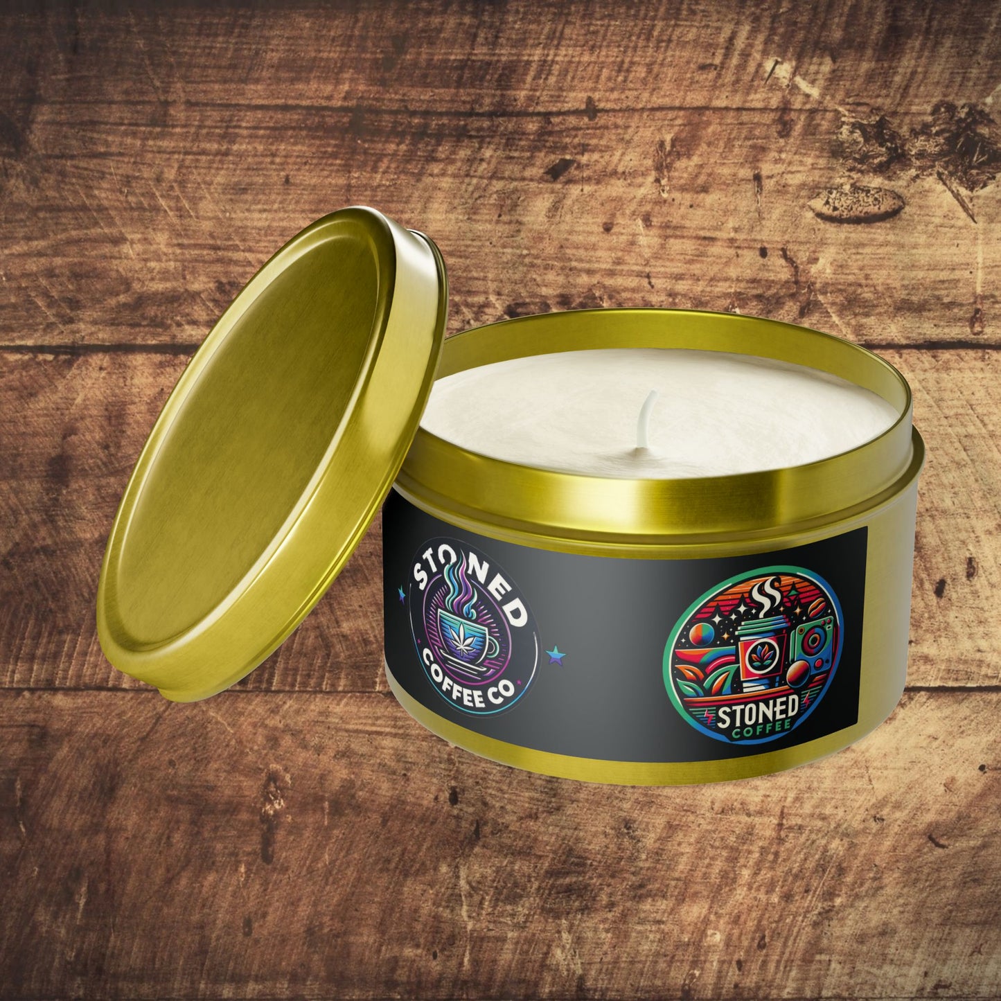 Scented Candle Stoned Coffee Company Logo Candle