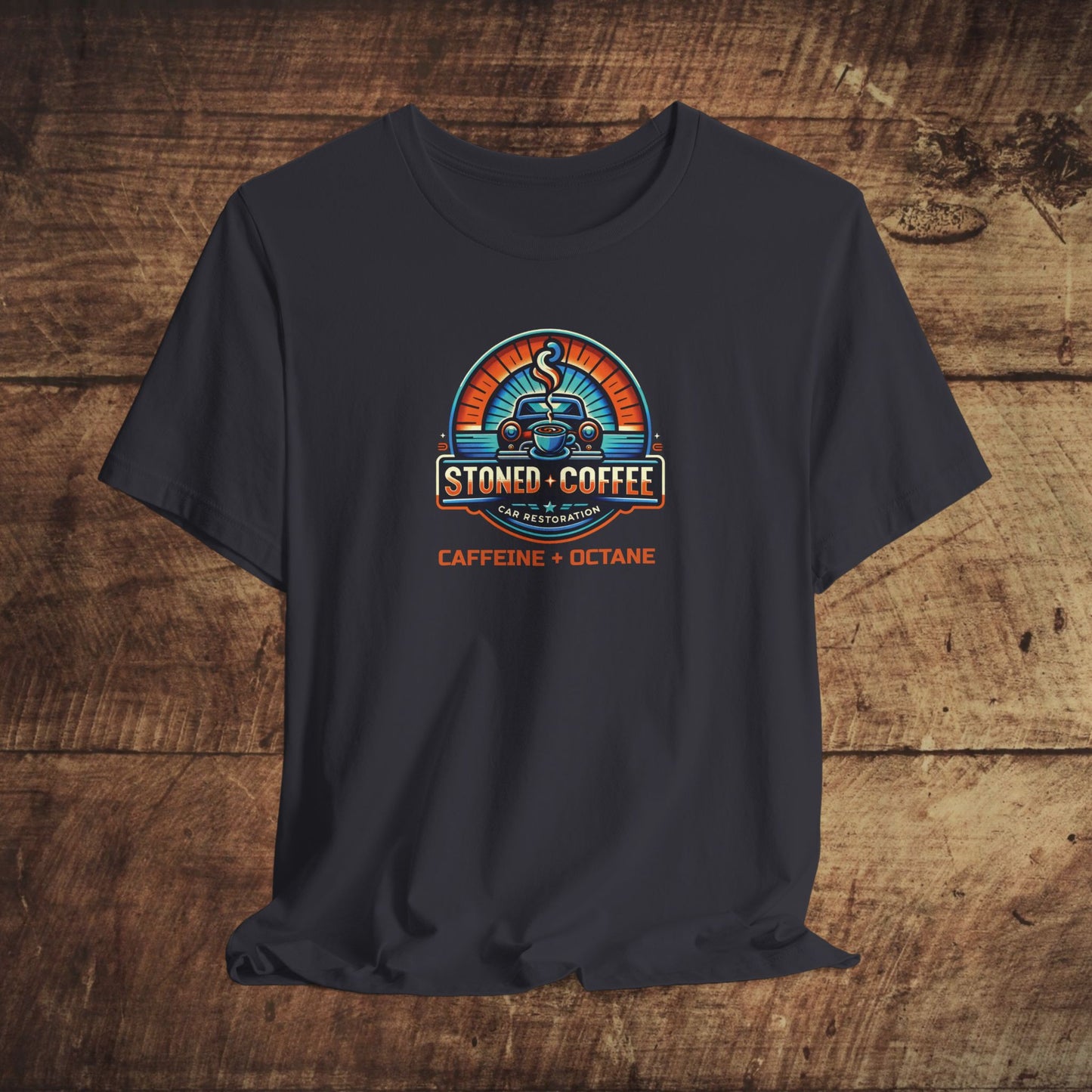 Stoned Coffee Car Restoration Tee Caffeine + Octane