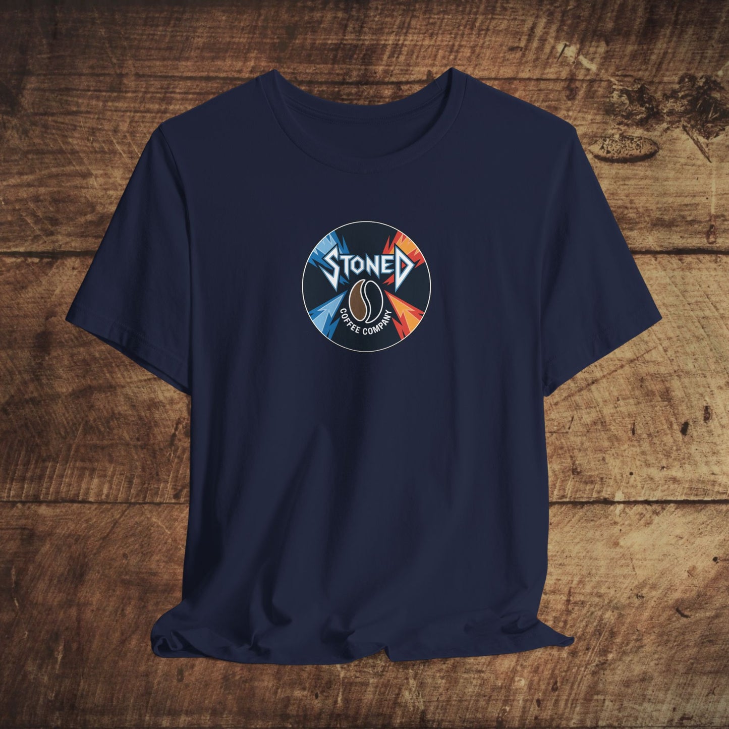Stoned Coffee Company Heavy Metal Record Label Tee - Unisex Jersey