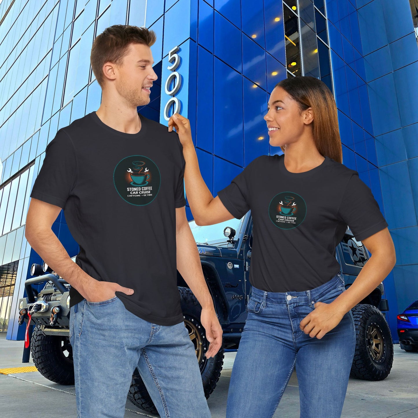 Stoned Coffee Co Car Cruise Tee Caffeine + Octane