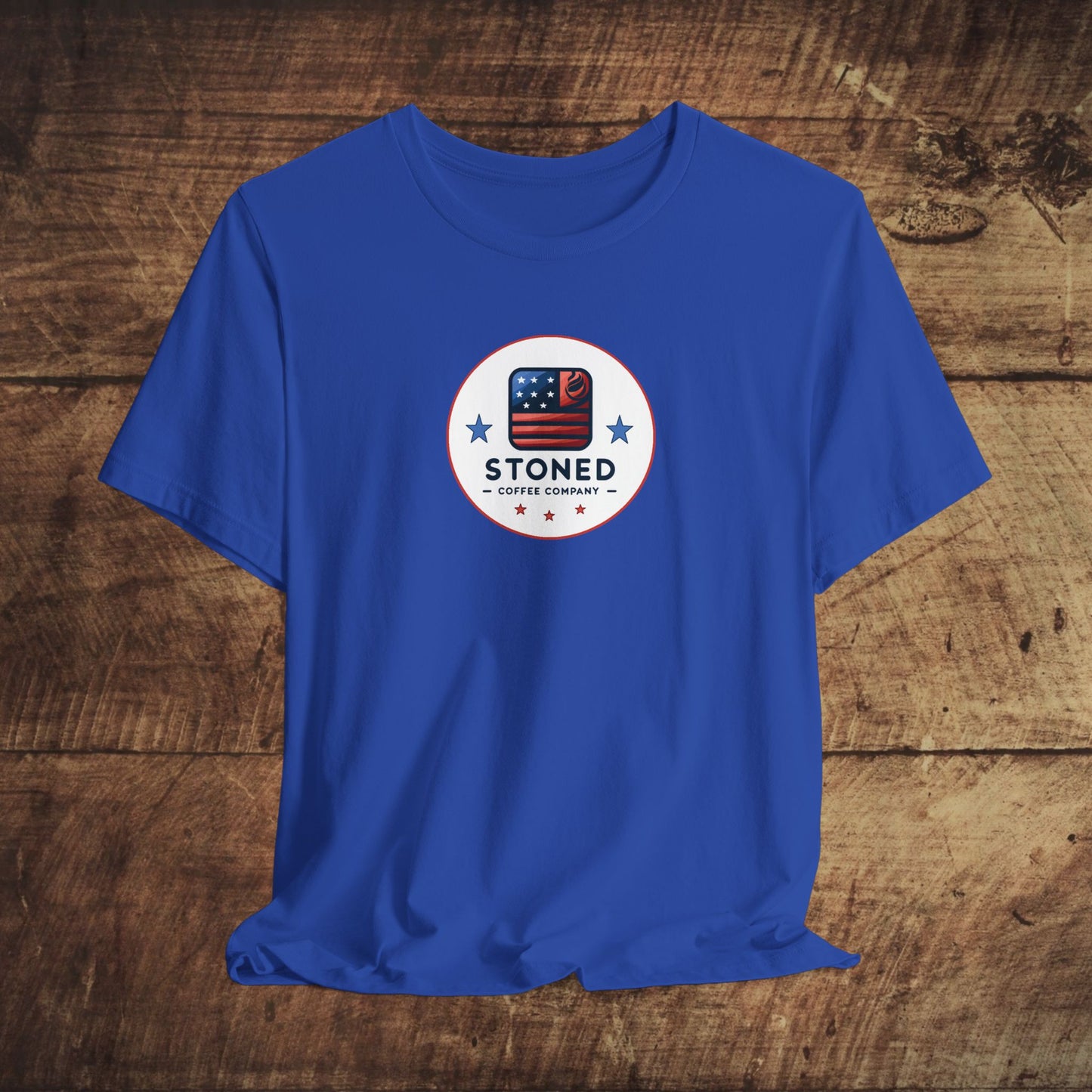 Stoned Coffee Company Unisex Tee - USA Flag Logo 3