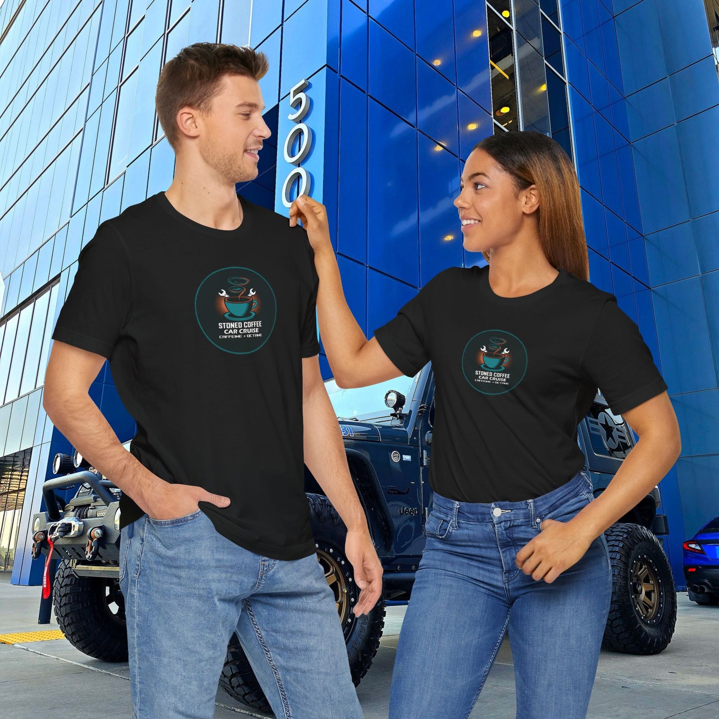 Stoned Coffee Co Car Cruise Tee Caffeine + Octane