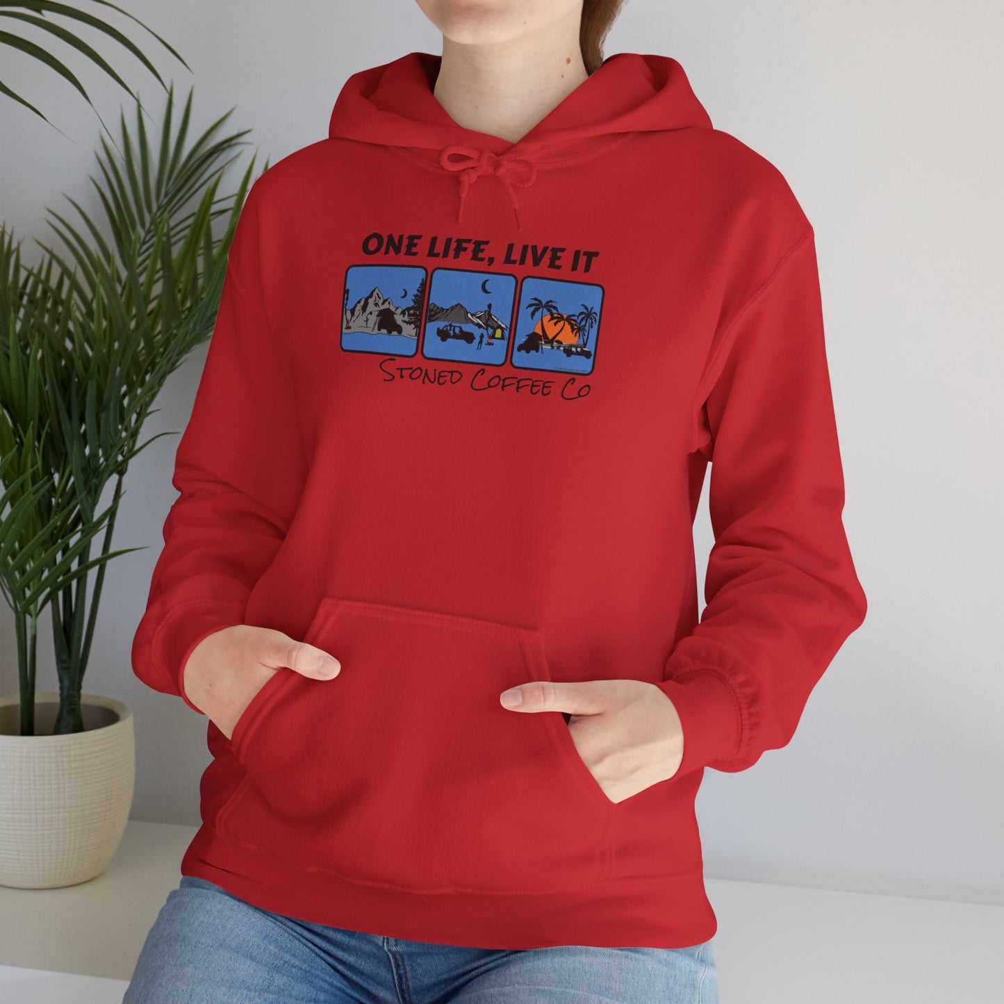 Hooded Sweatshirt - Stoned Coffee Co One Life Live it