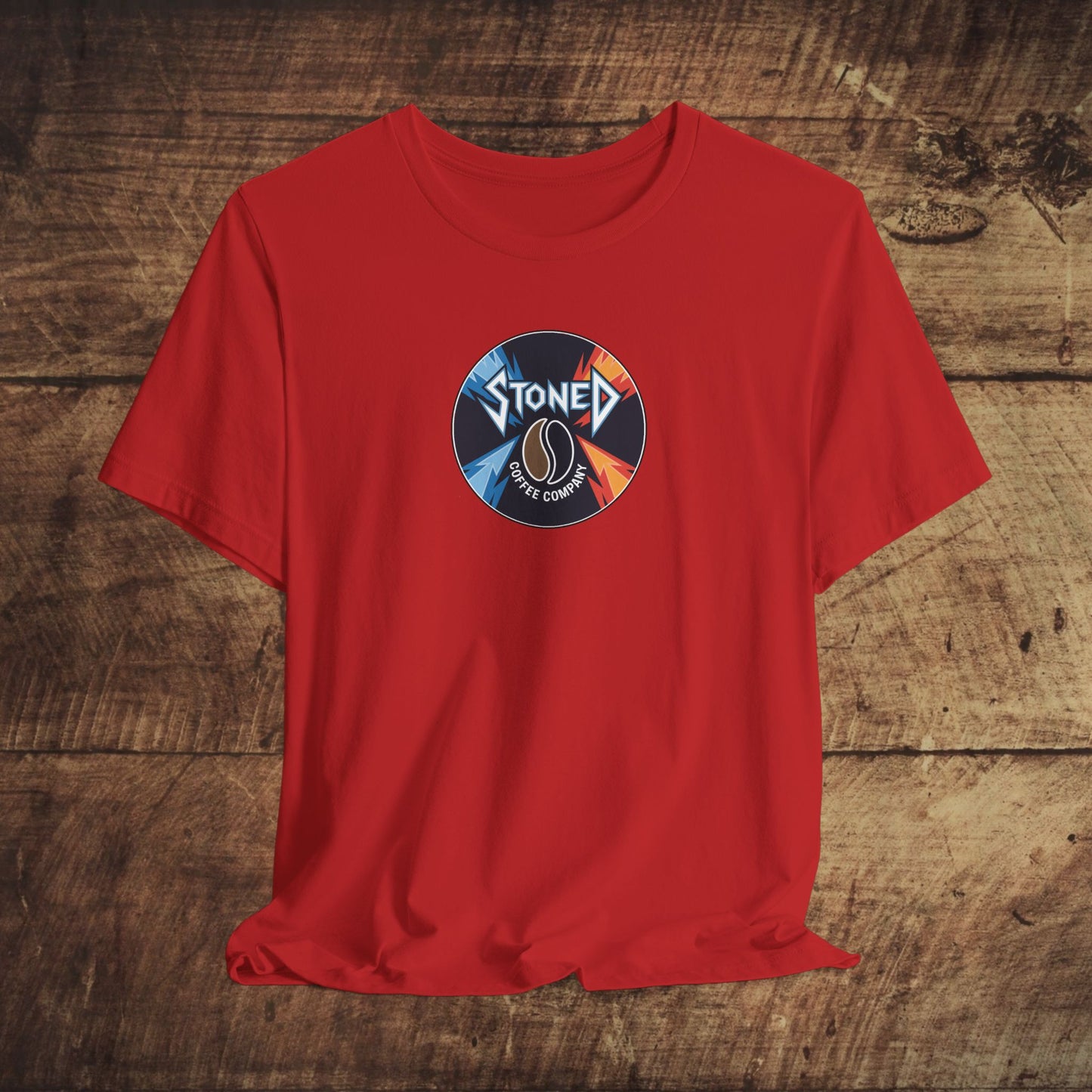 Stoned Coffee Company Heavy Metal Record Label Tee - Unisex Jersey