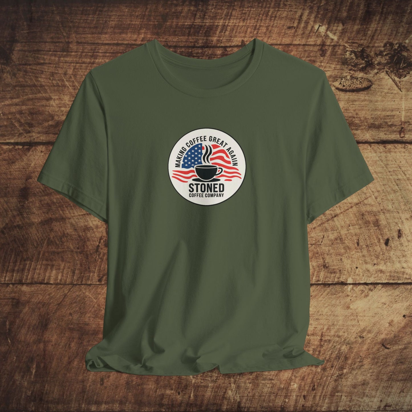 Stoned Coffee Unisex Tee - Making Coffee Great Again