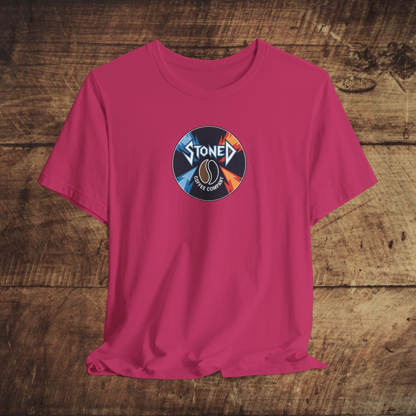 Stoned Coffee Company Heavy Metal Record Label Tee - Unisex Jersey
