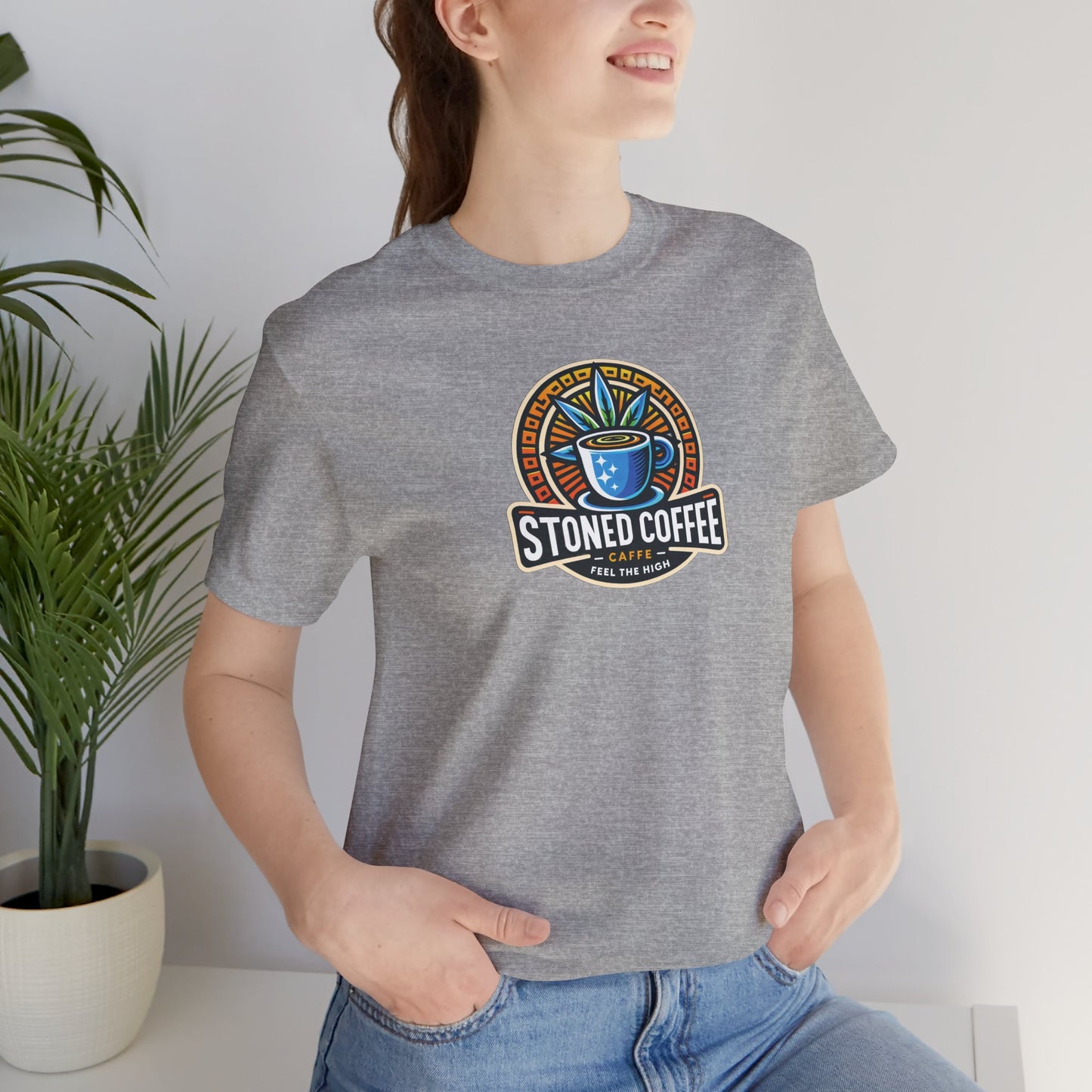 T-Shirt Stoned Coffee Company Logo 4 Feel the High Unisex