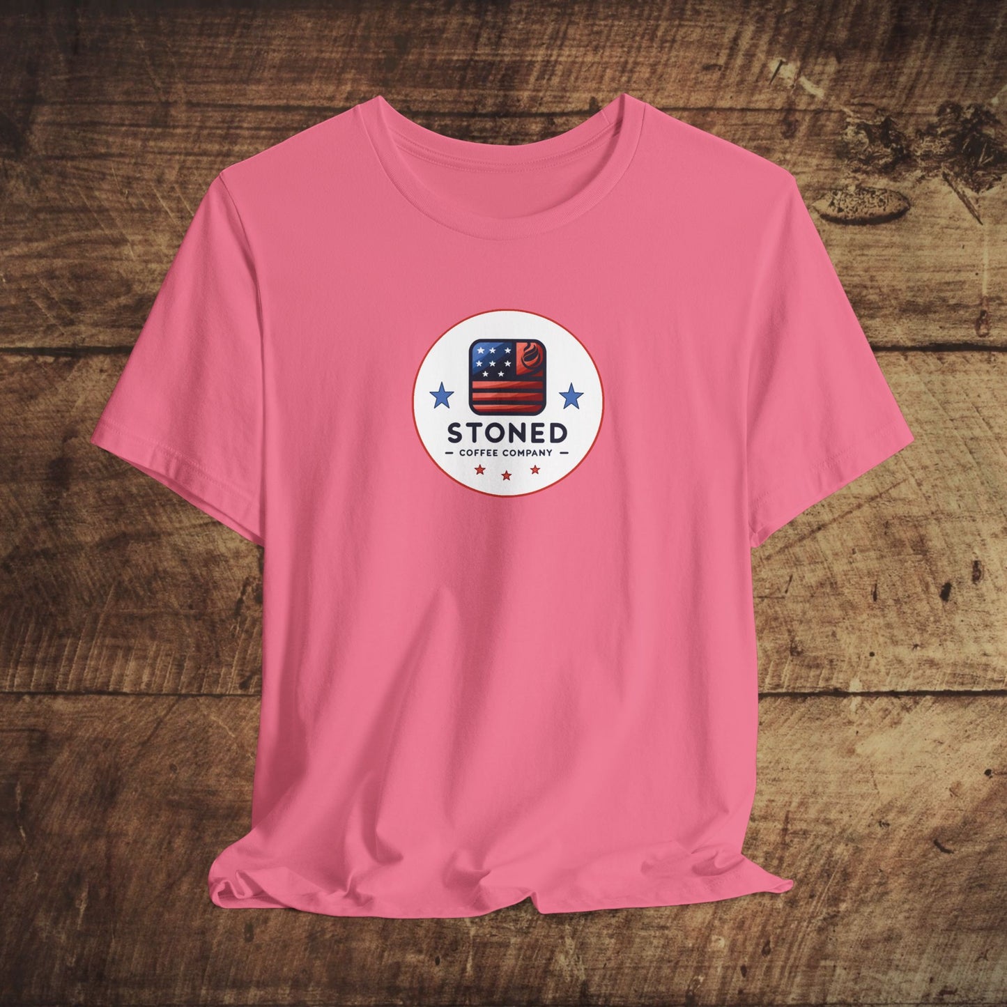 Stoned Coffee Company Unisex Tee - USA Flag Logo 3