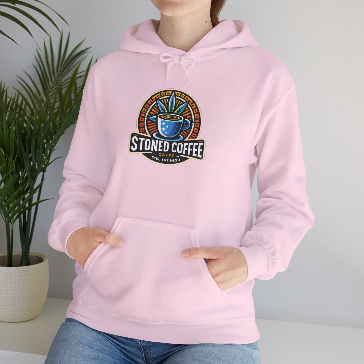 Hooded Sweatshirt Stoned Coffee Company Logo 4 Feel the High