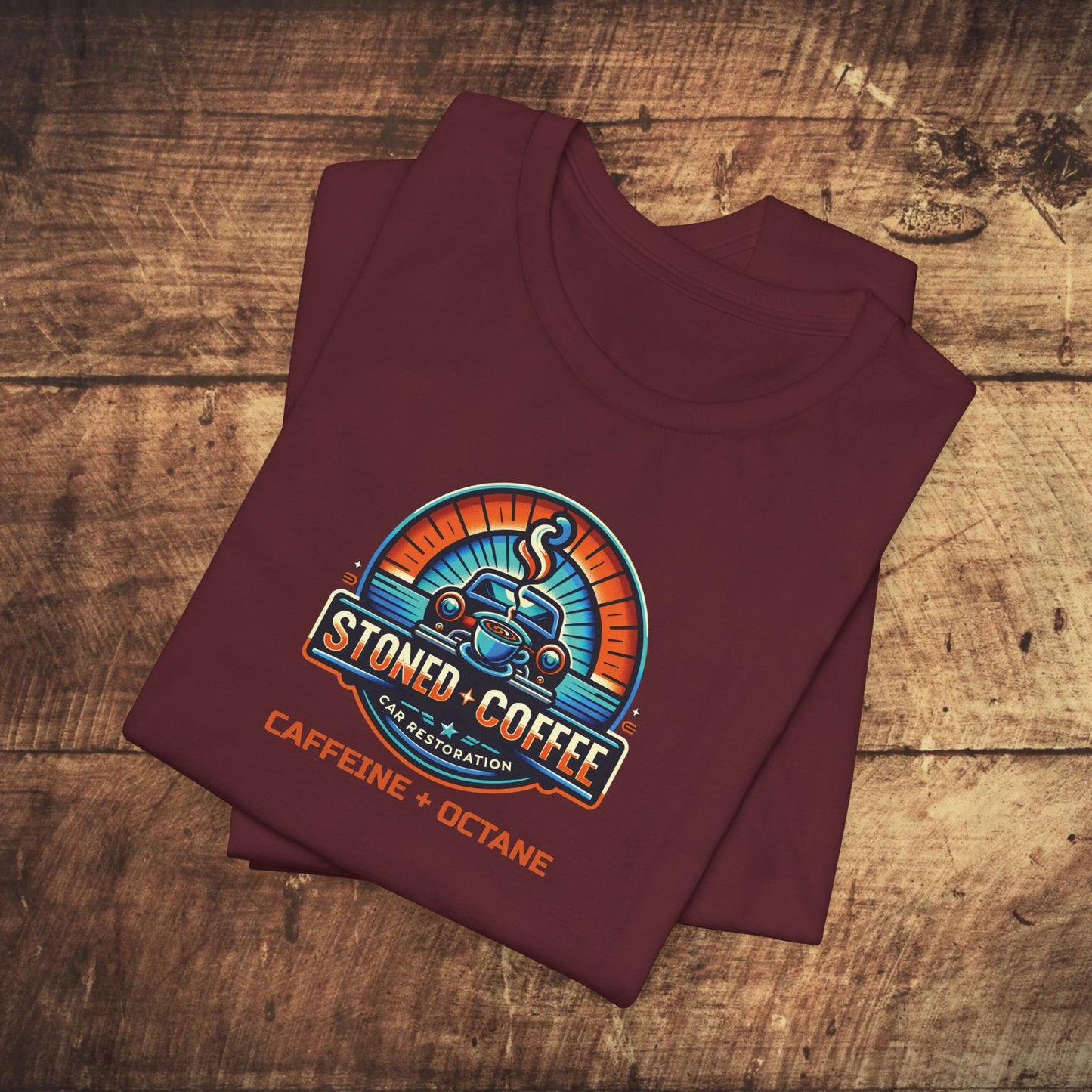 Stoned Coffee Car Restoration Tee Caffeine + Octane