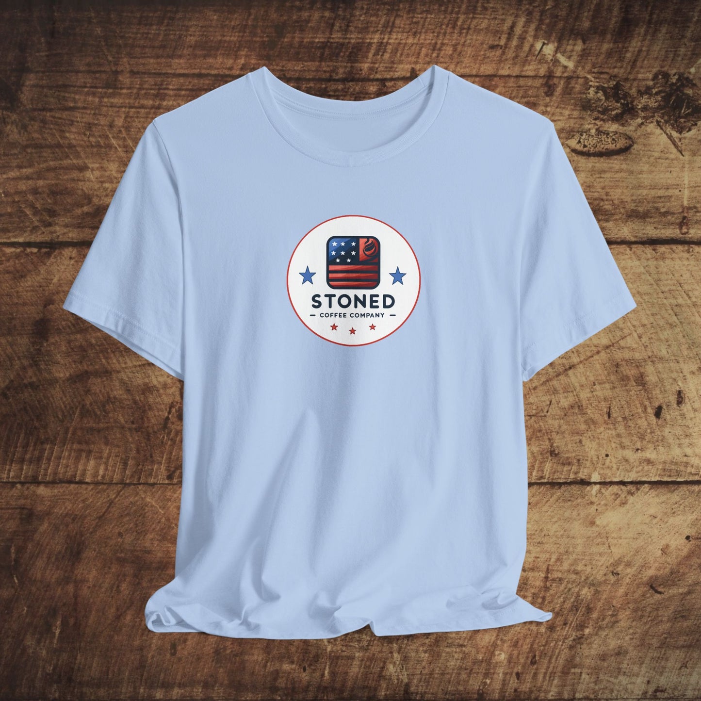 Stoned Coffee Company Unisex Tee - USA Flag Logo 3