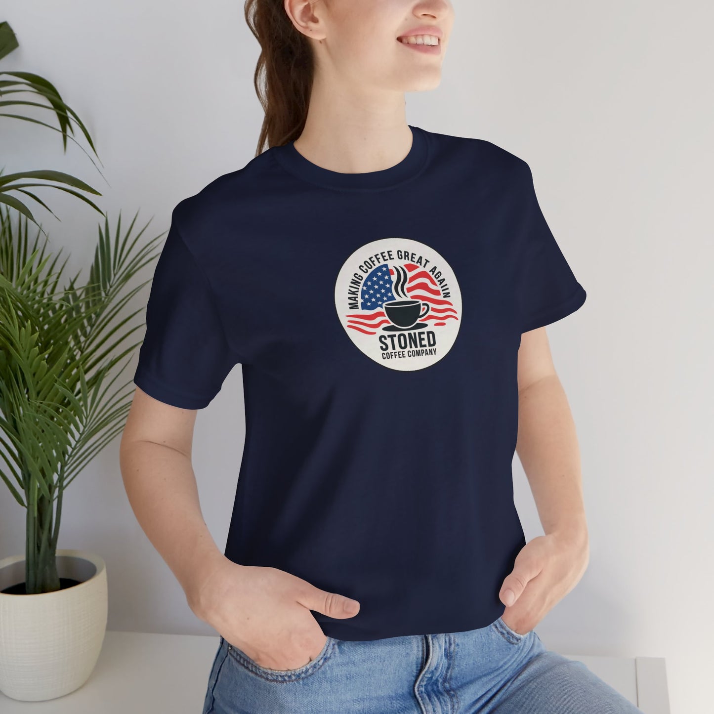 Stoned Coffee Unisex Tee - Making Coffee Great Again