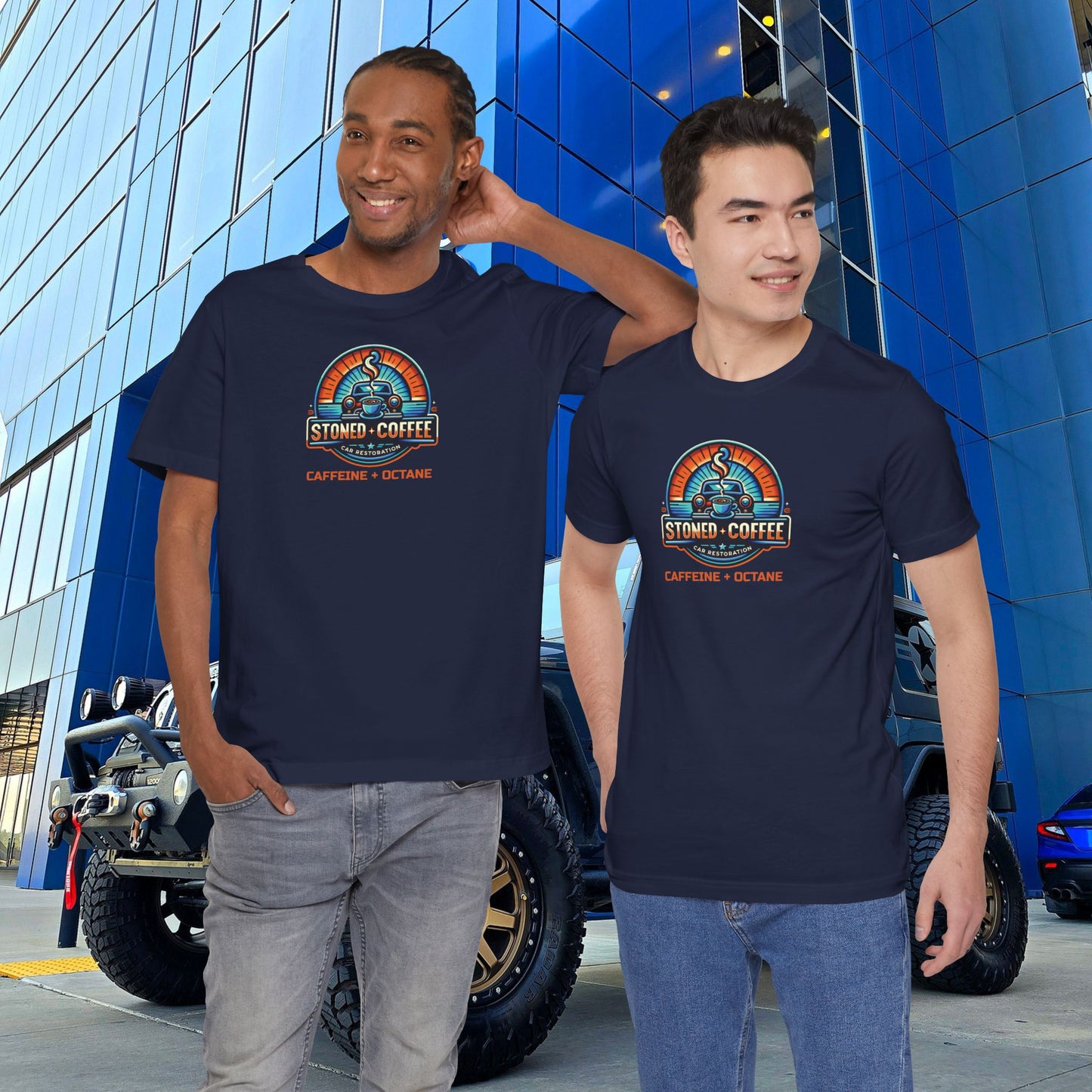 Stoned Coffee Car Restoration Tee Caffeine + Octane