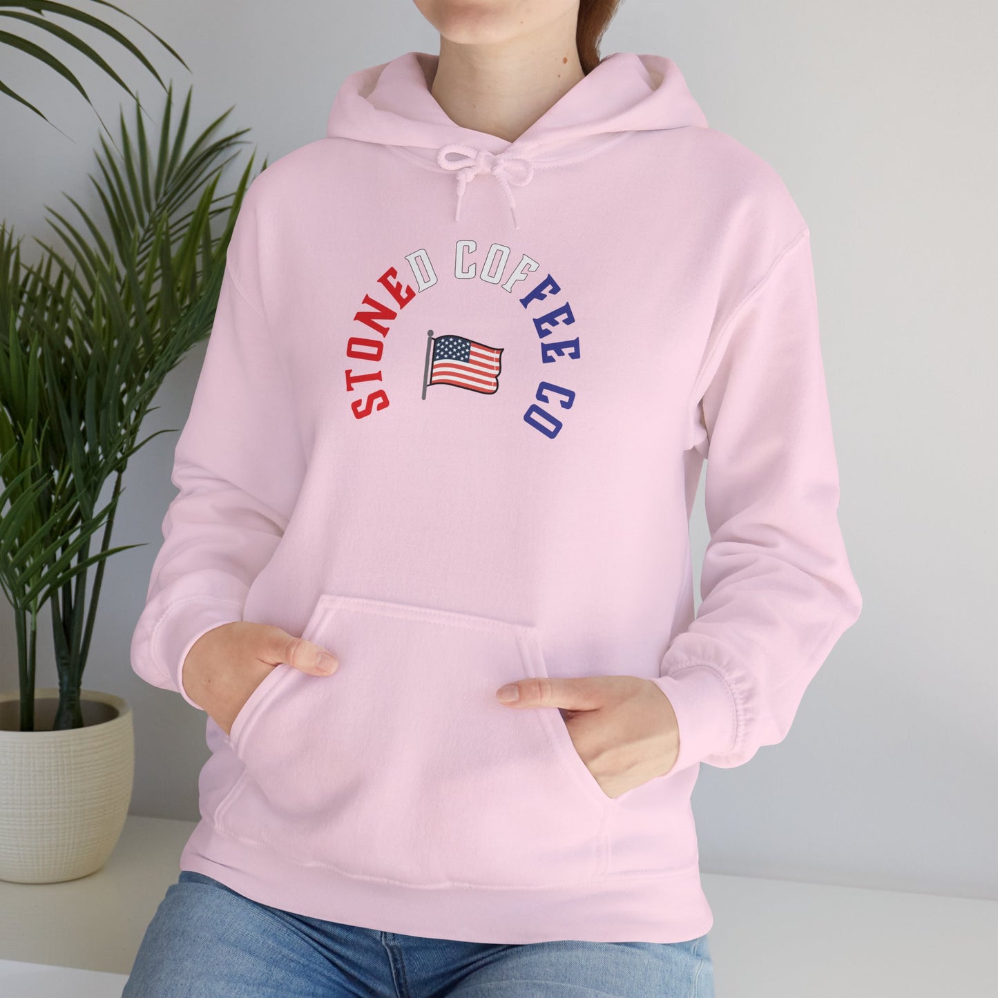 Hooded Sweatshirt - Stoned Coffee Company, USA Patriotic Design