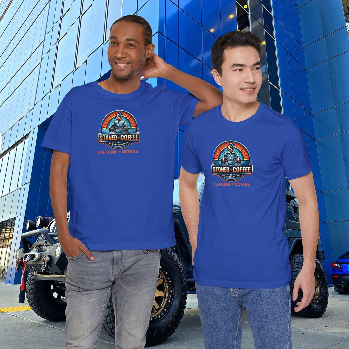 Stoned Coffee Car Restoration Tee Caffeine + Octane