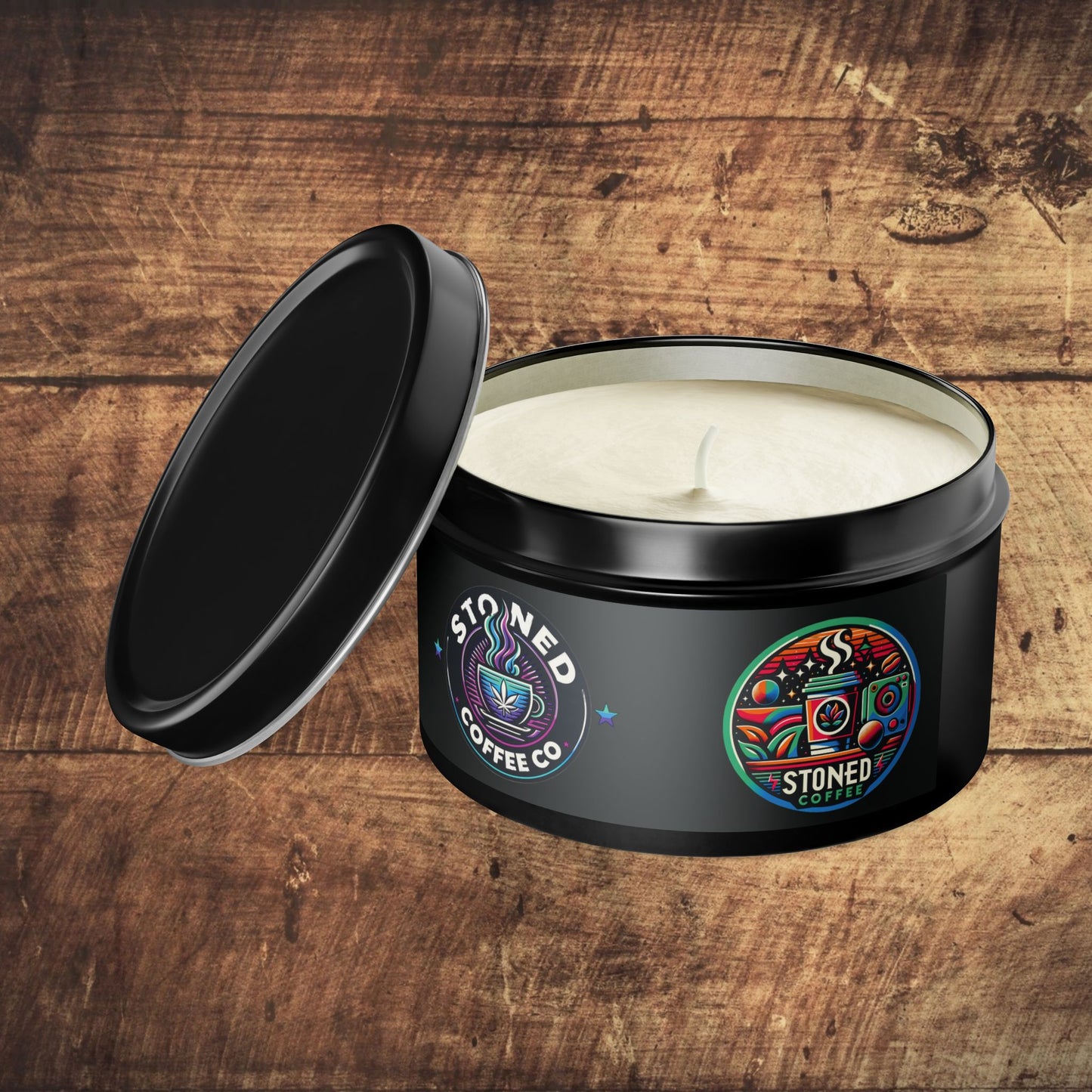 Scented Candle Stoned Coffee Company Logo Candle