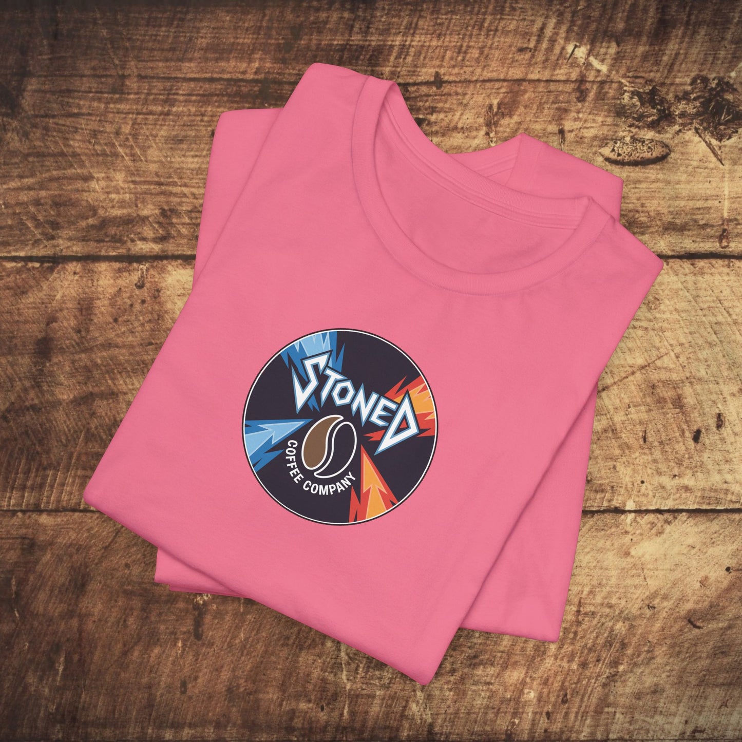 Stoned Coffee Company Heavy Metal Record Label Tee - Unisex Jersey