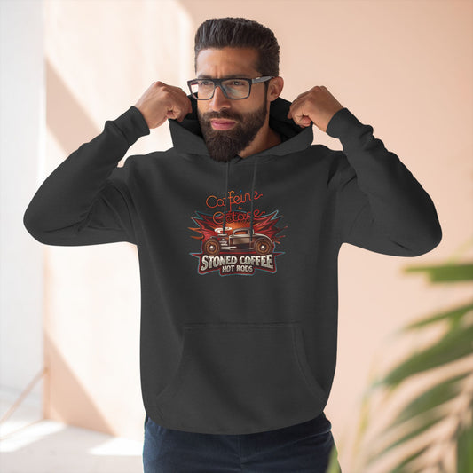 Fleece Hoodie - Stoned Coffee Co Hot Rods Caffeine + Octane