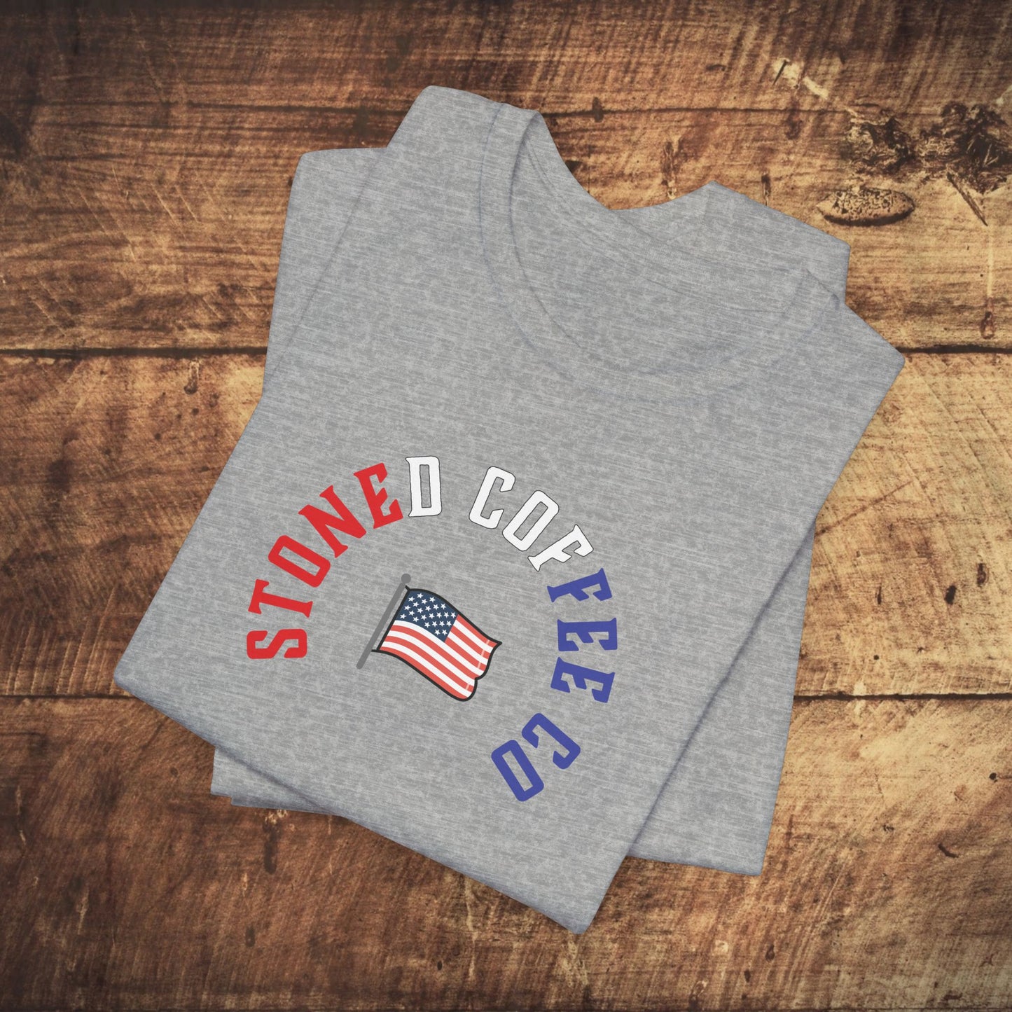 T-Shirt Stoned Coffee Company USA Patriotic Unisex Tee