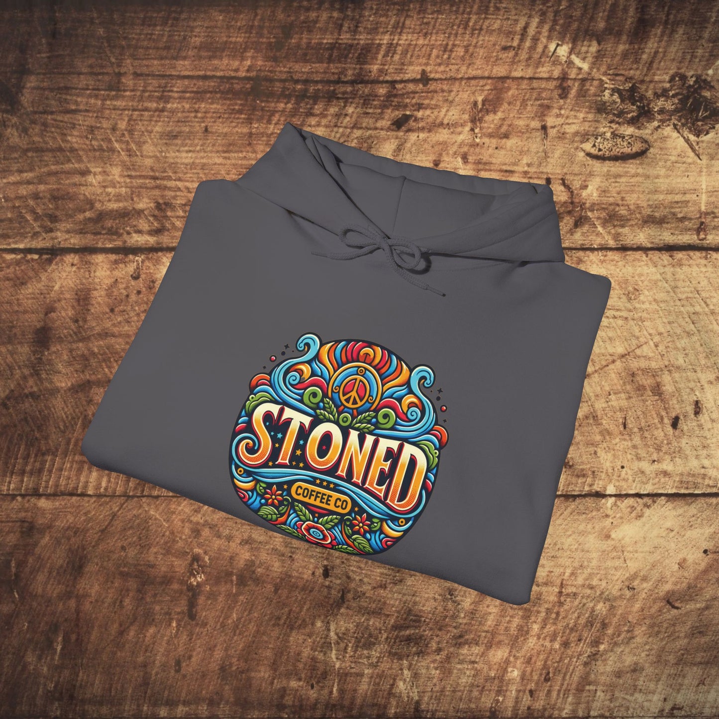 Hooded Sweatshirt Stoned Coffee Company Logo 1