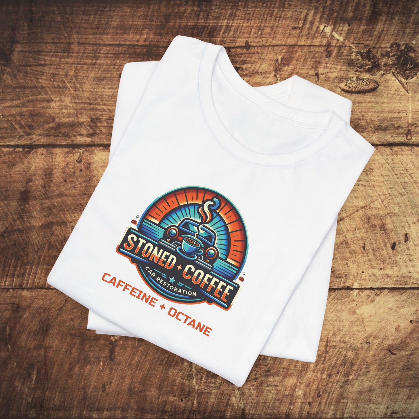 Stoned Coffee Car Restoration Tee Caffeine + Octane