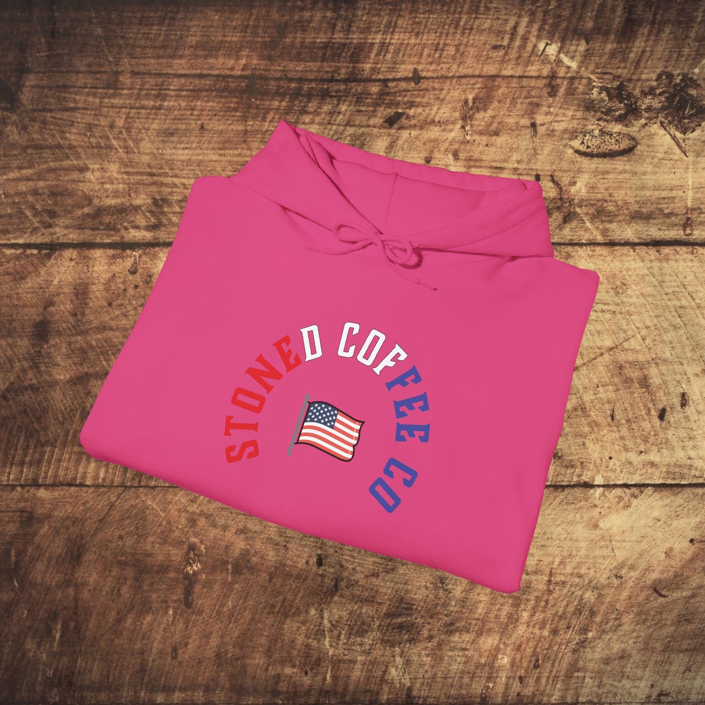 Hooded Sweatshirt - Stoned Coffee Company, USA Patriotic Design