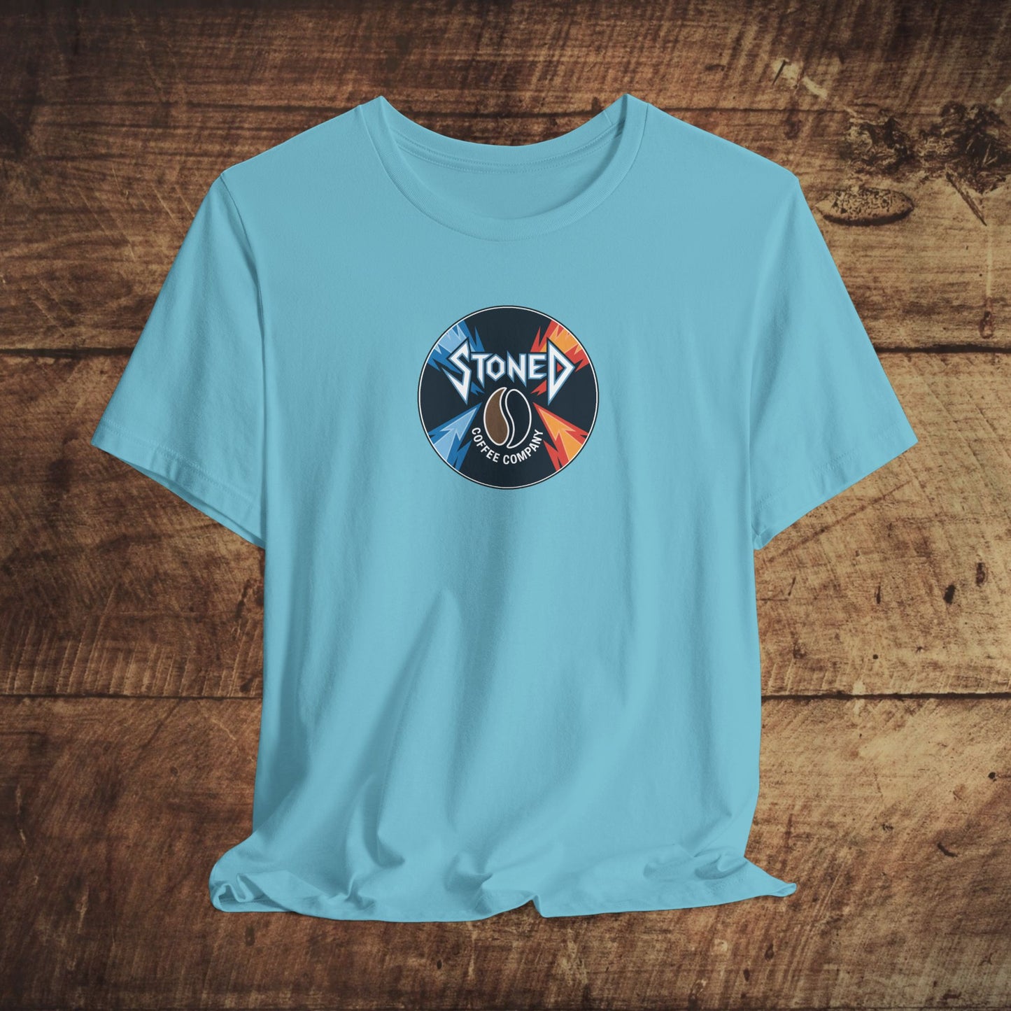Stoned Coffee Company Heavy Metal Record Label Tee - Unisex Jersey