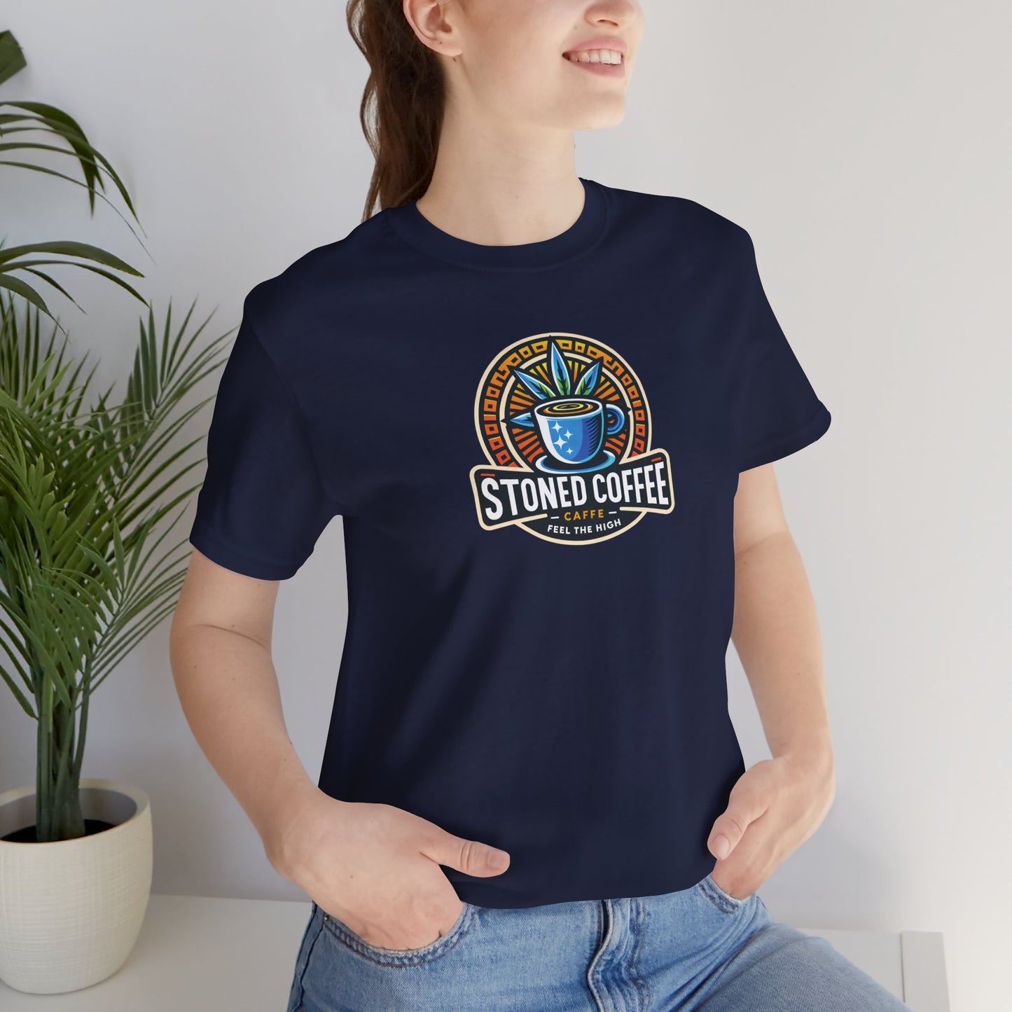 T-Shirt Stoned Coffee Company Logo 4 Feel the High Unisex