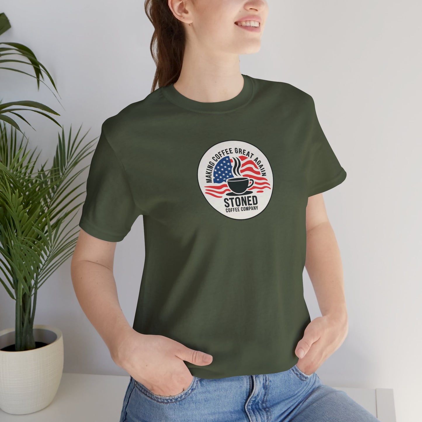 Stoned Coffee Unisex Tee - Making Coffee Great Again