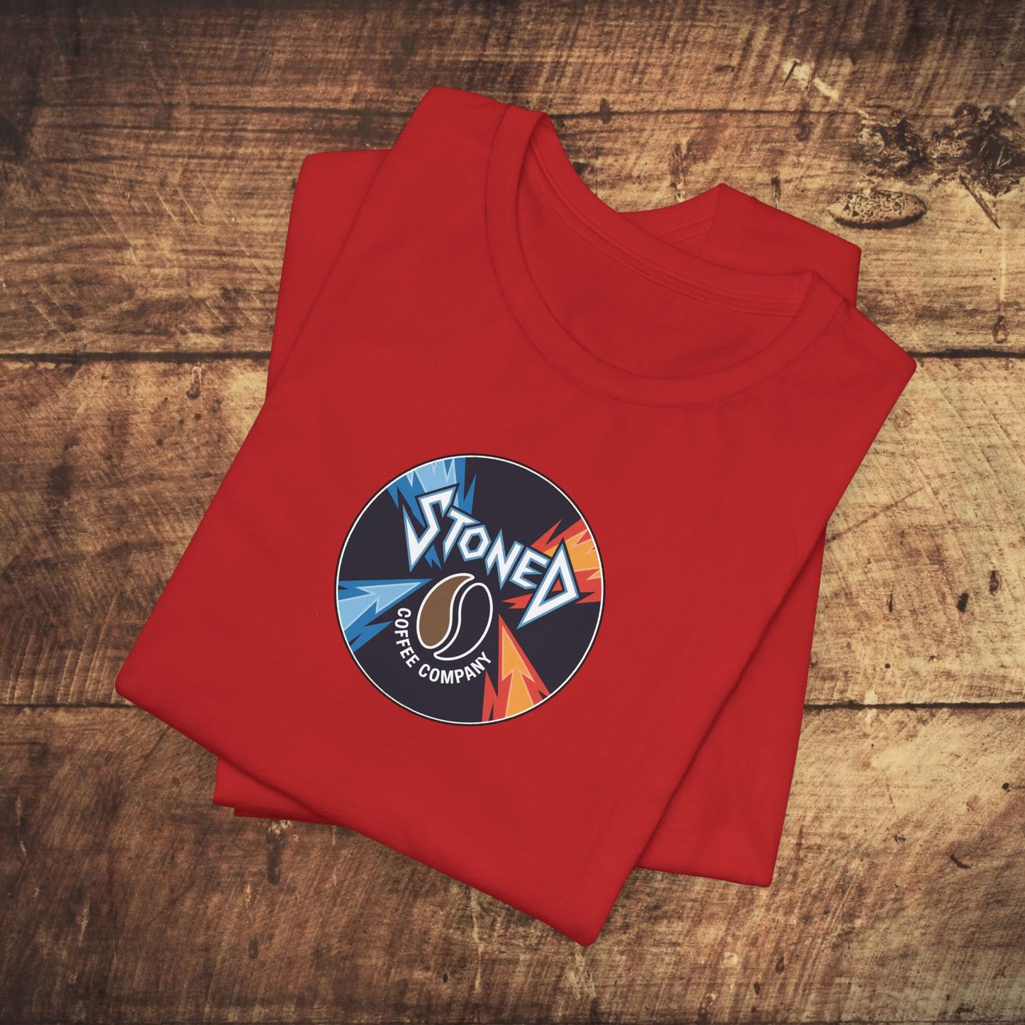 Stoned Coffee Company Heavy Metal Record Label Tee - Unisex Jersey