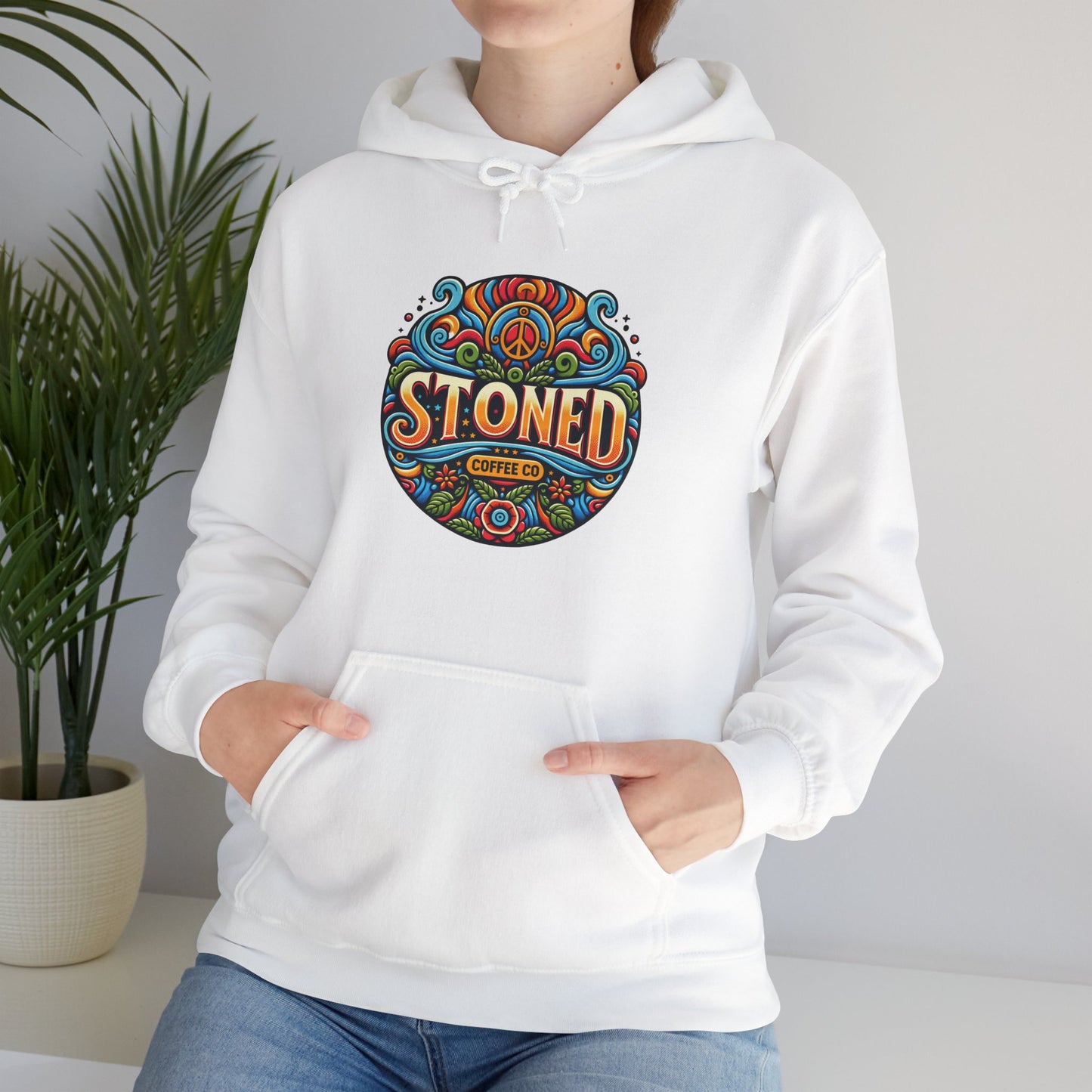 Hooded Sweatshirt Stoned Coffee Company Logo 1