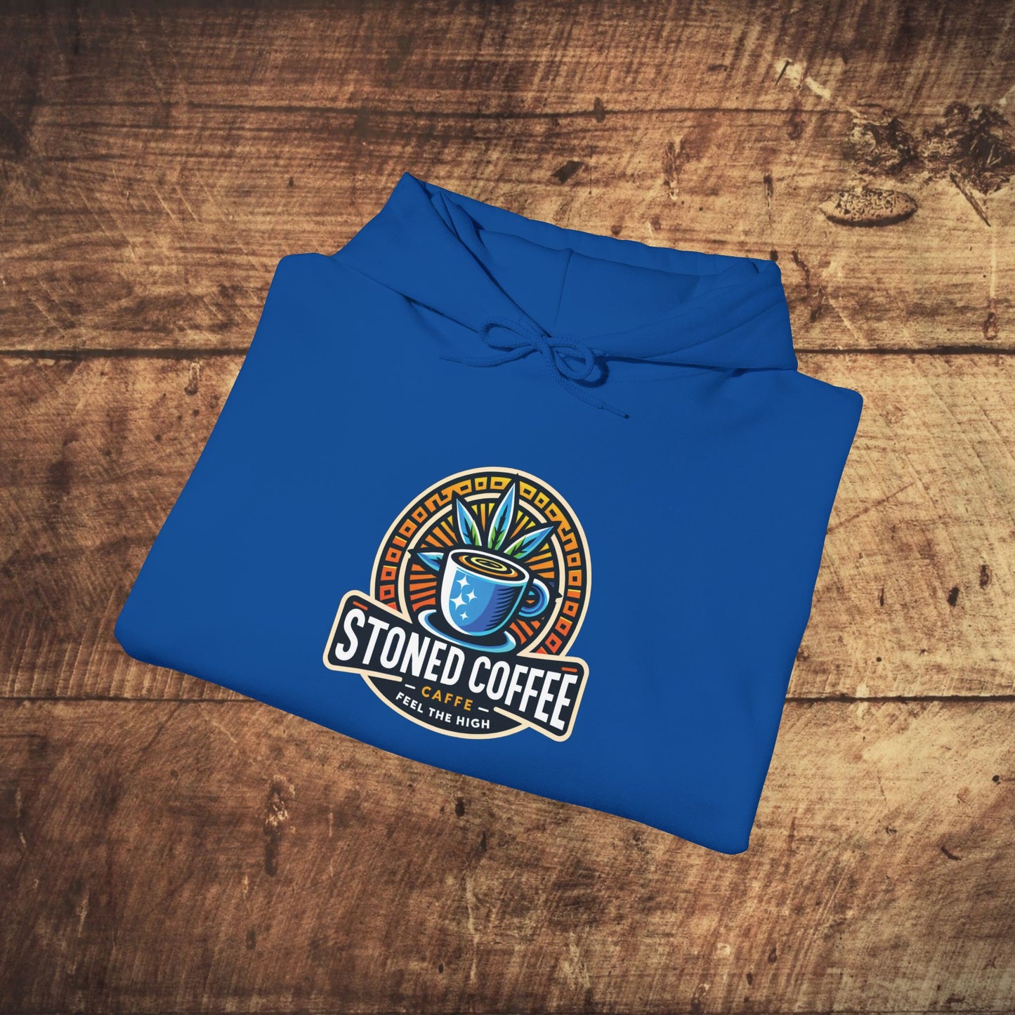 Hooded Sweatshirt Stoned Coffee Company Logo 4 Feel the High