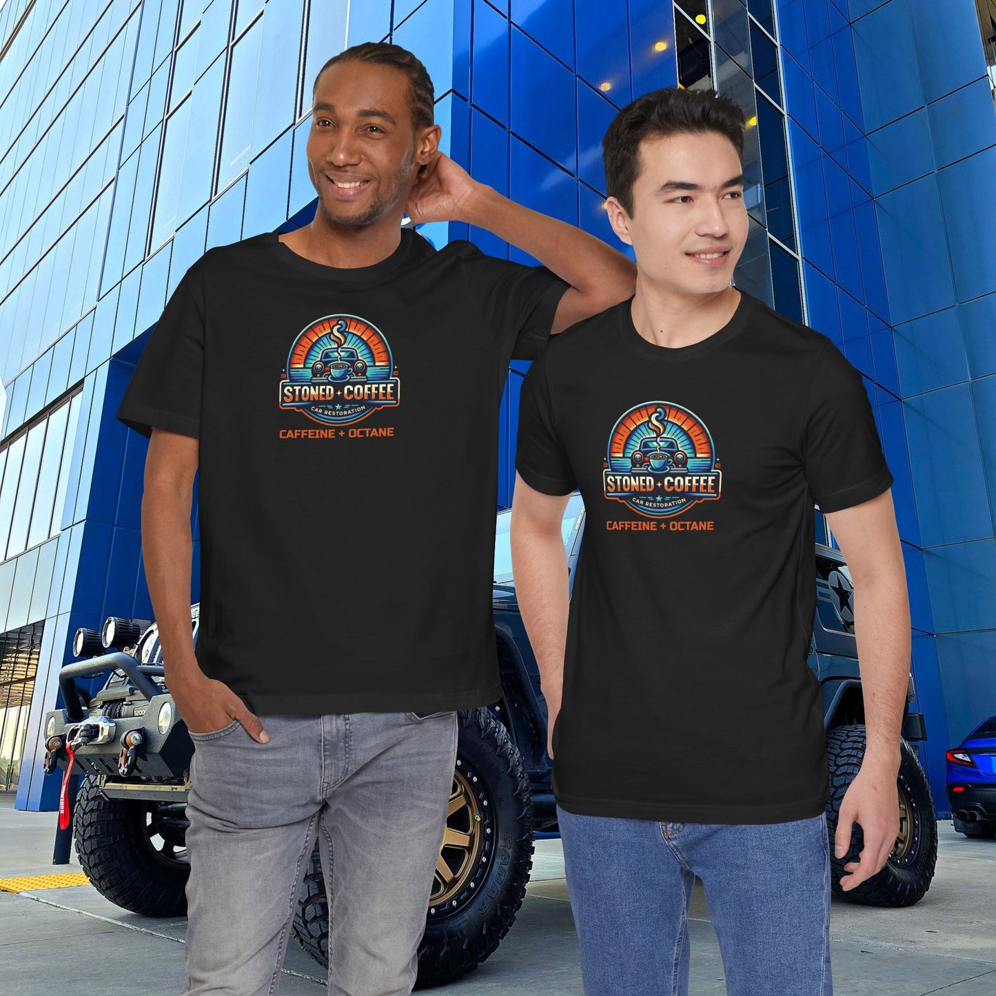 Stoned Coffee Car Restoration Tee Caffeine + Octane
