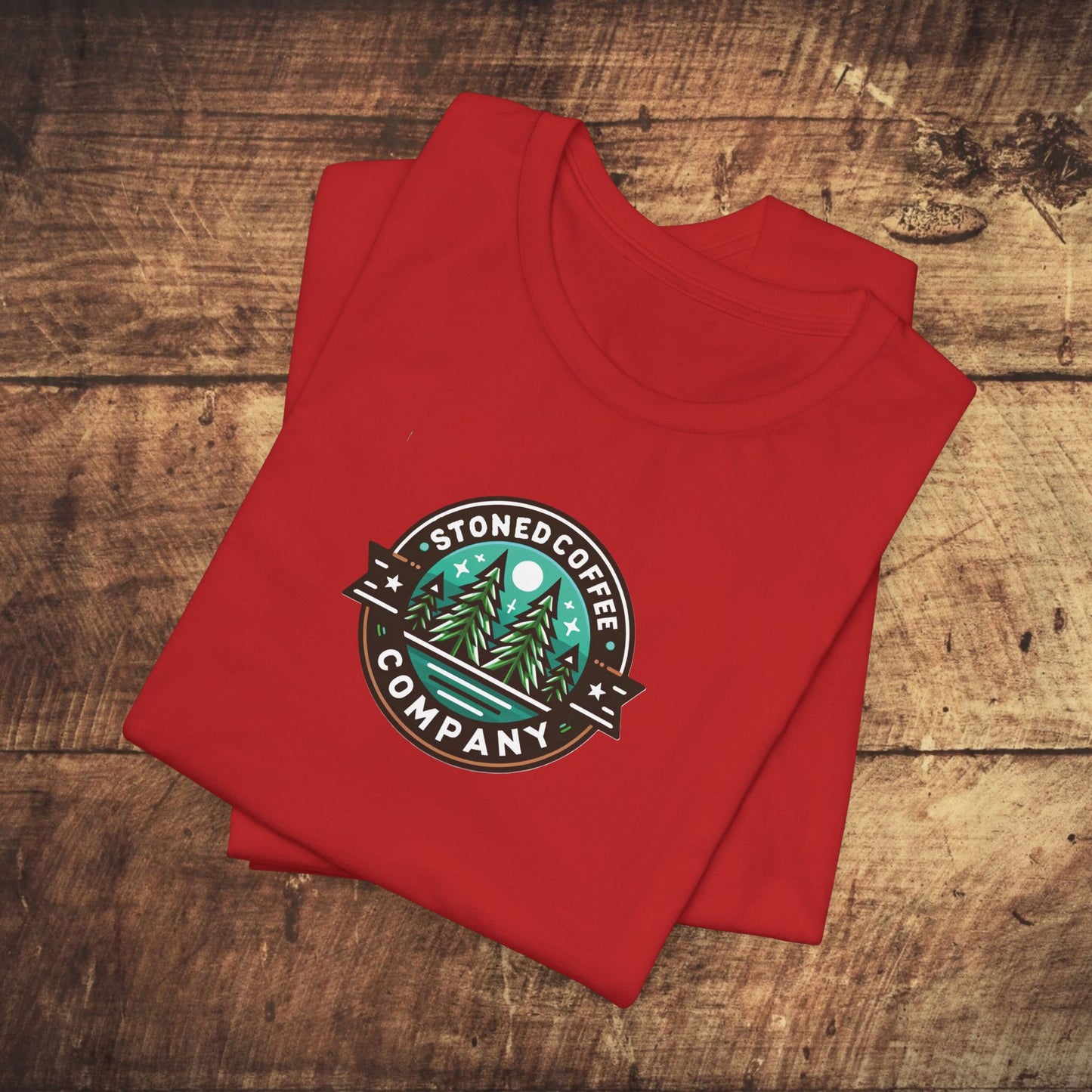 T-Shirt Stoned Coffee Company Pine Tree Mountain Unisex Jersey