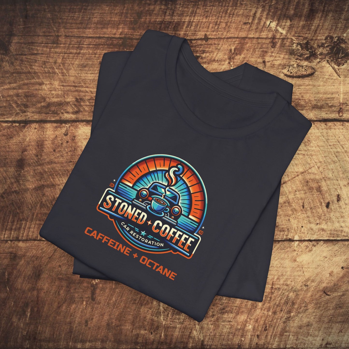 Stoned Coffee Car Restoration Tee Caffeine + Octane