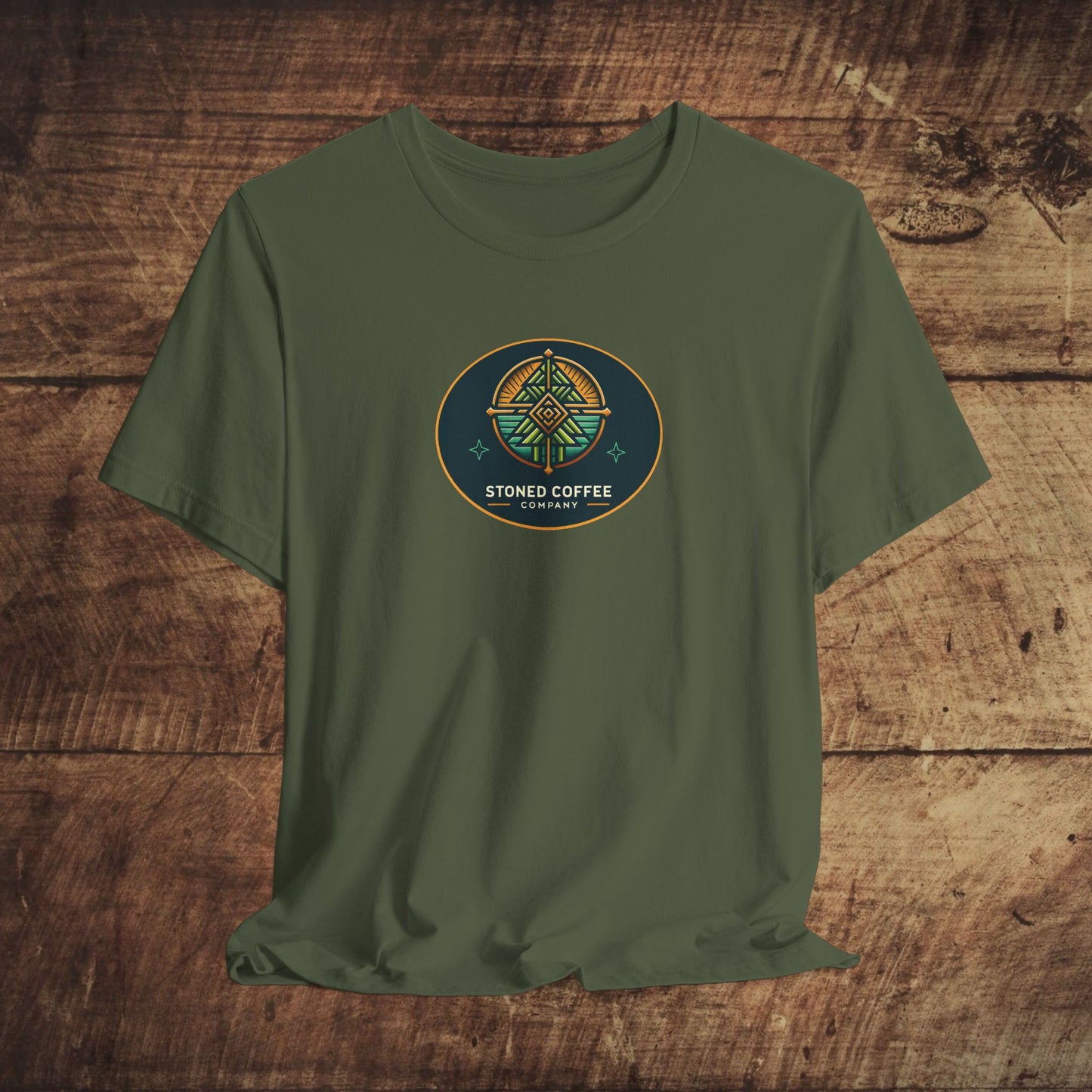 T-Shirt Stoned Coffee Company Pinetree Logo 2