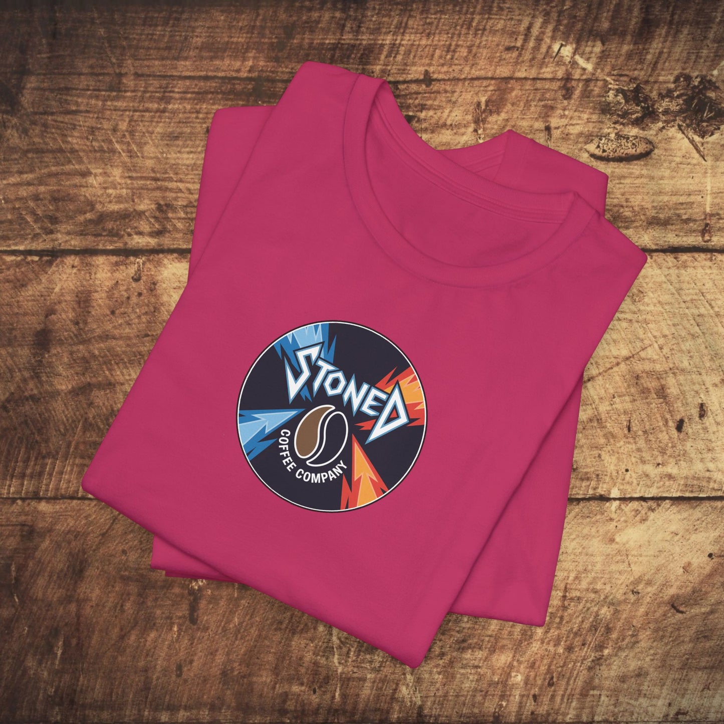 Stoned Coffee Company Heavy Metal Record Label Tee - Unisex Jersey