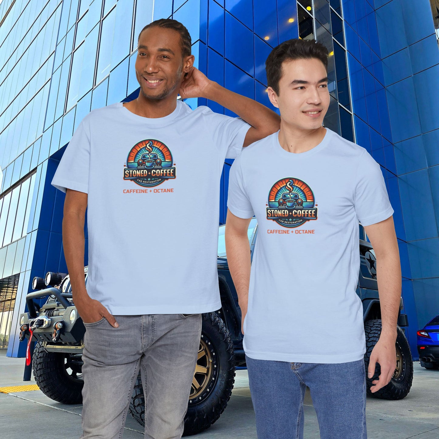 Stoned Coffee Car Restoration Tee Caffeine + Octane