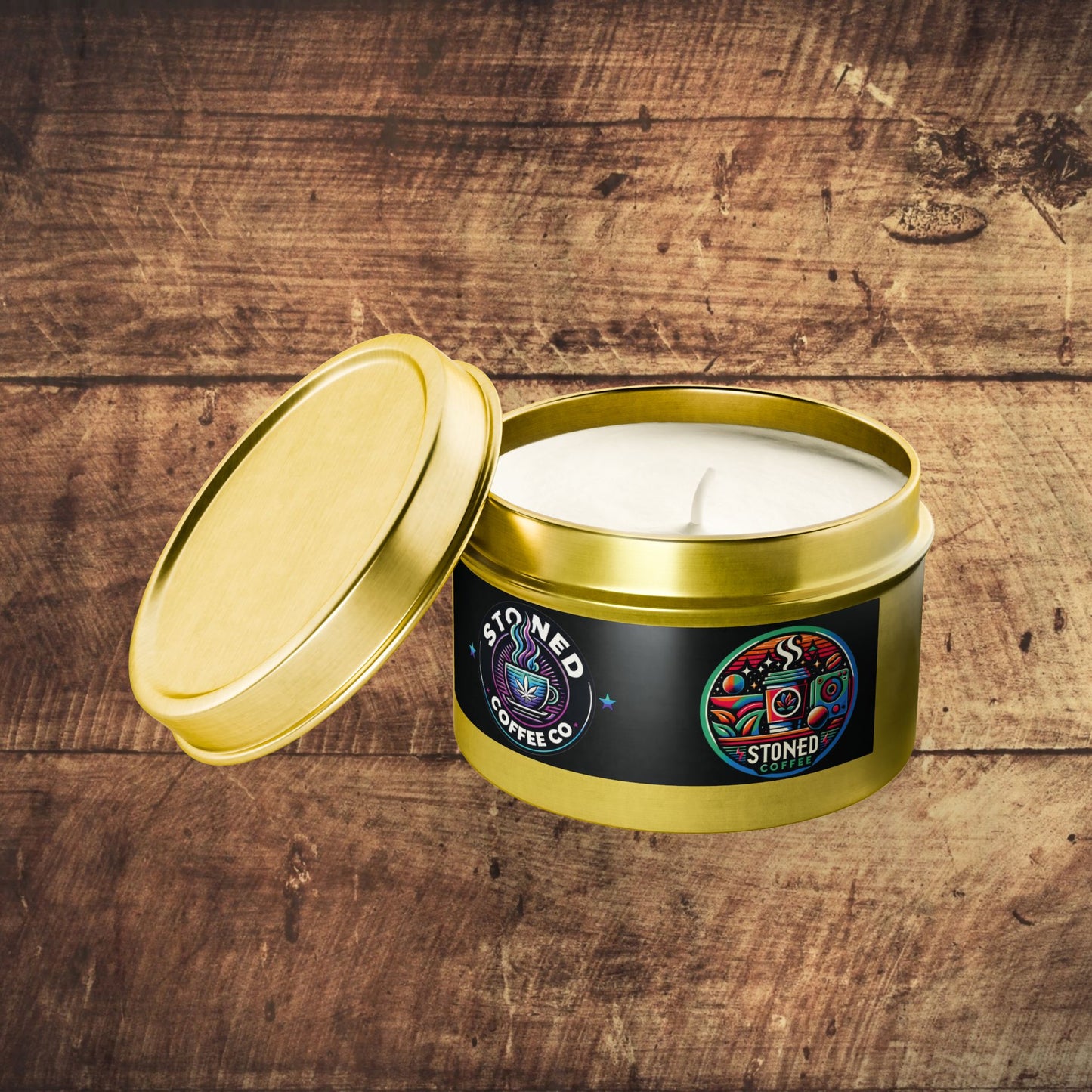 Scented Candle Stoned Coffee Company Logo Candle