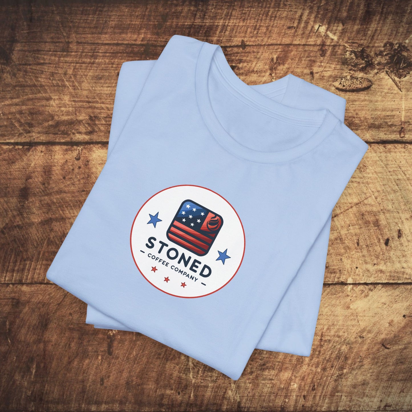 Stoned Coffee Company Unisex Tee - USA Flag Logo 3