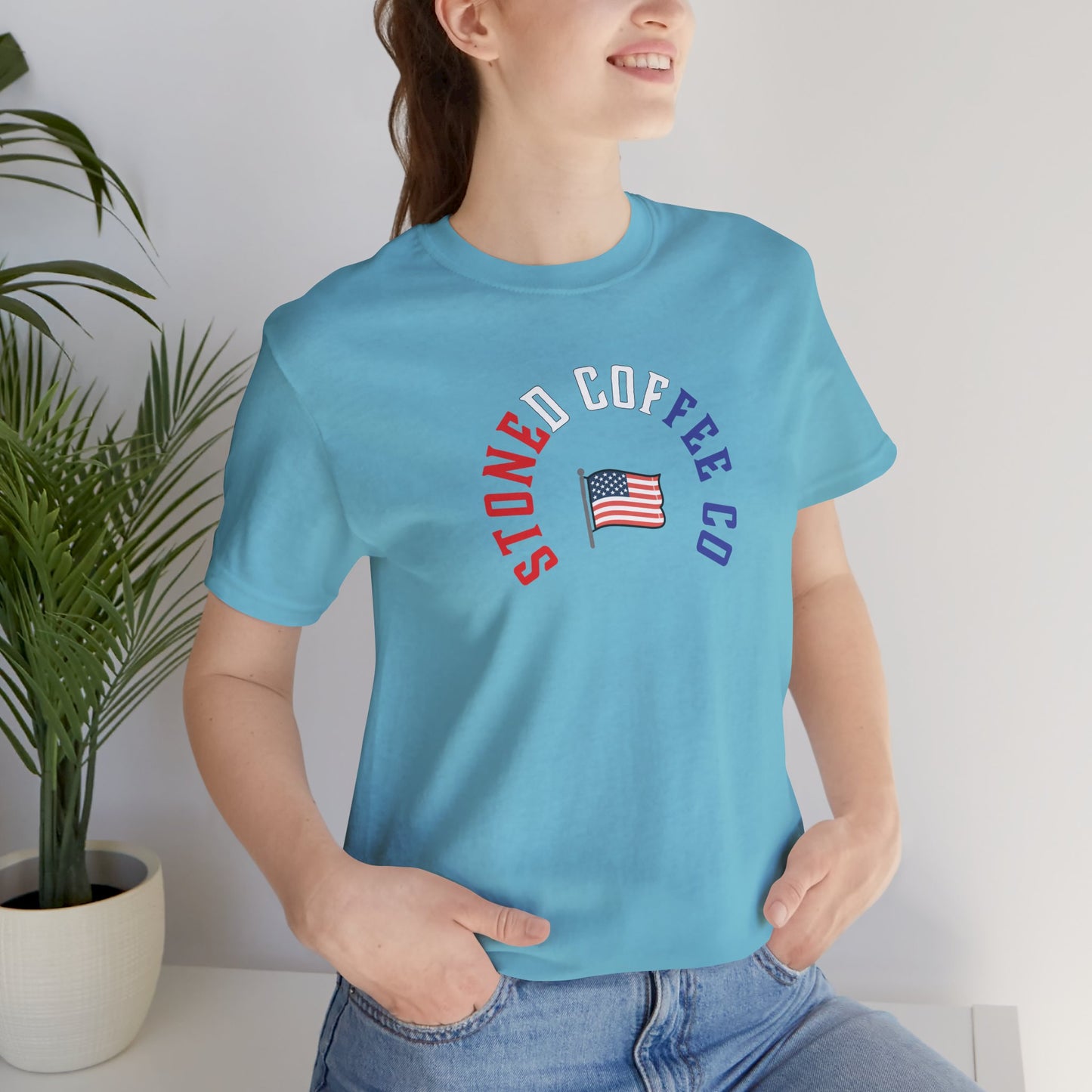 T-Shirt Stoned Coffee Company USA Patriotic Unisex Tee