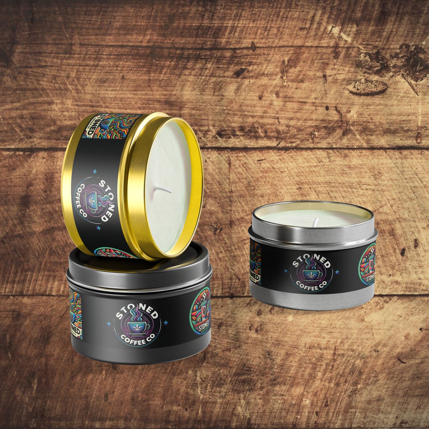Scented Candle Stoned Coffee Company Logo Candle