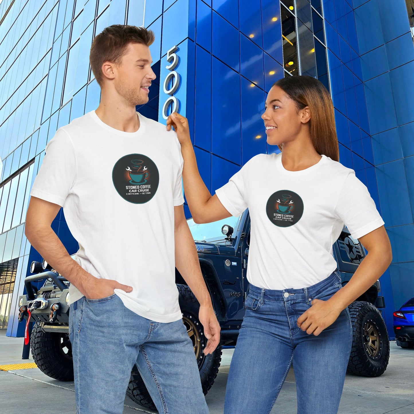 Stoned Coffee Co Car Cruise Tee Caffeine + Octane