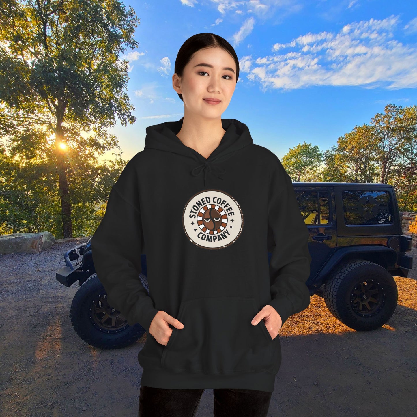 Stoned Coffee Company Hoodie — "There are Two Kinds of People..." Coffee Lover Sweatshirt