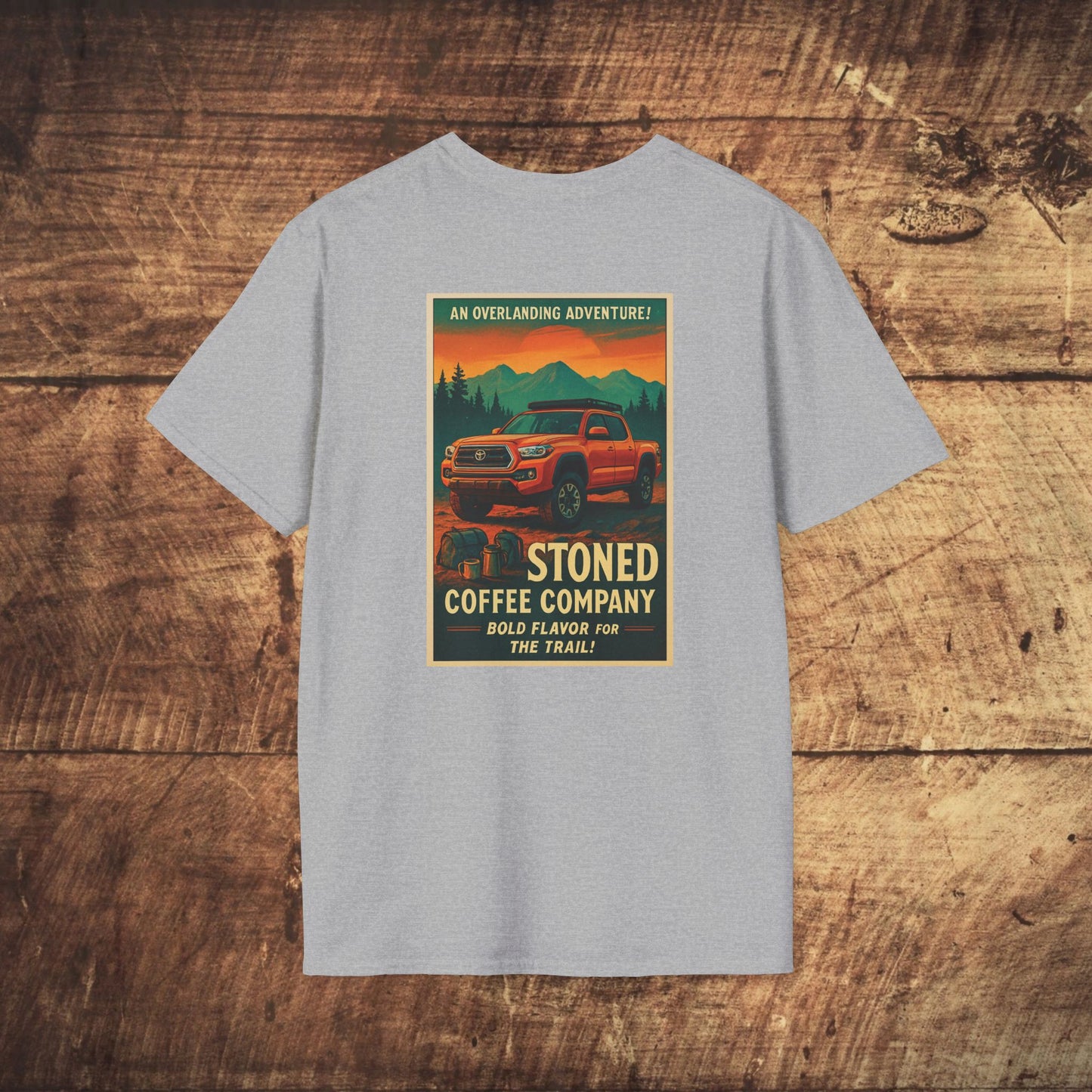 Stoned Coffee Company Overlanding Adventure/Tacoma Tshirt