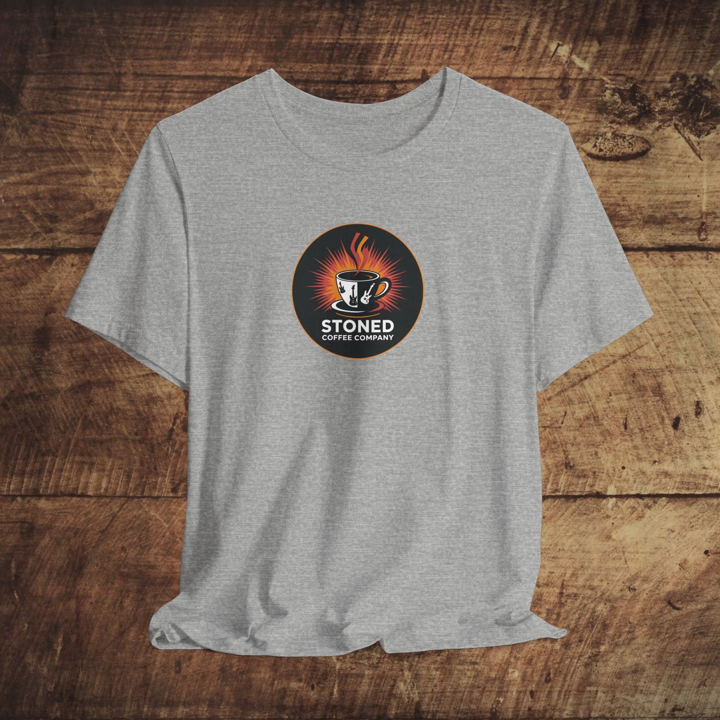 Stoned Coffee Company Rocking Guitar Cup T-Shirt