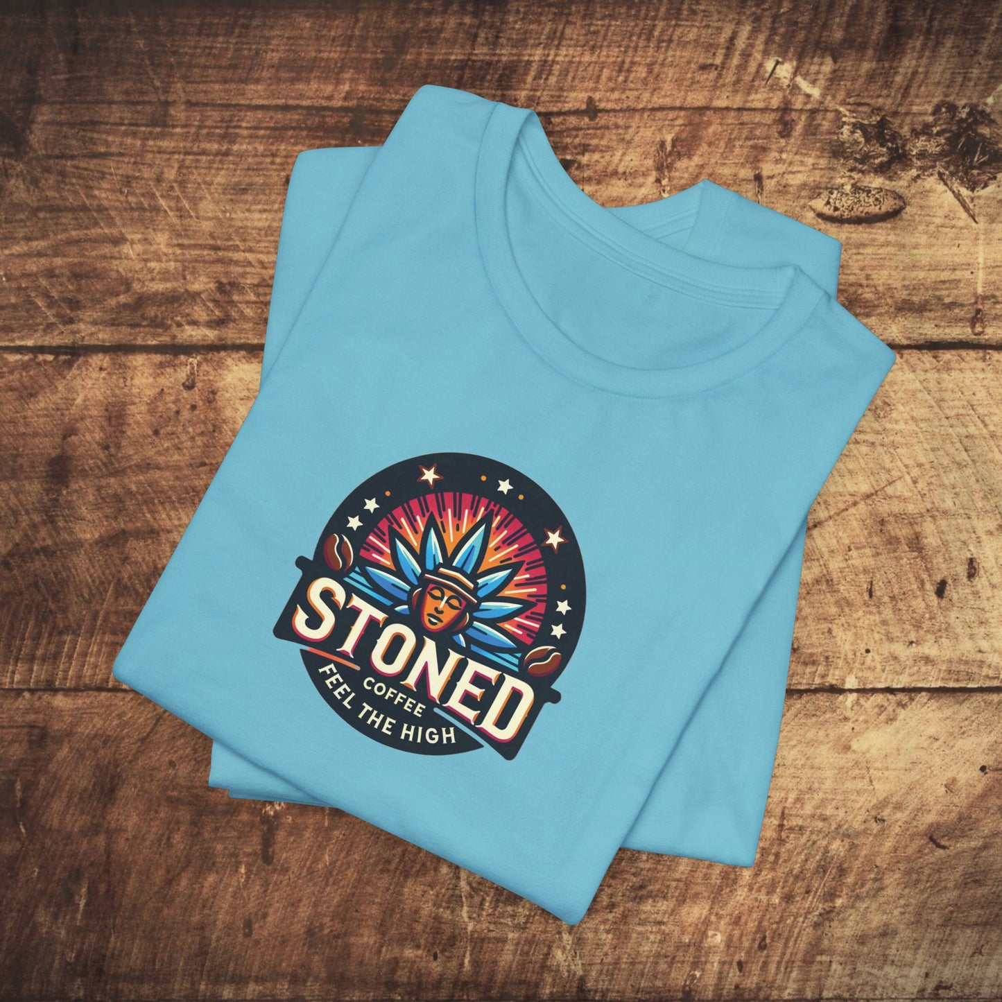 Stoned Coffee Company Logo 7 Feel the High Unisex Jersey Short Sleeve Tee