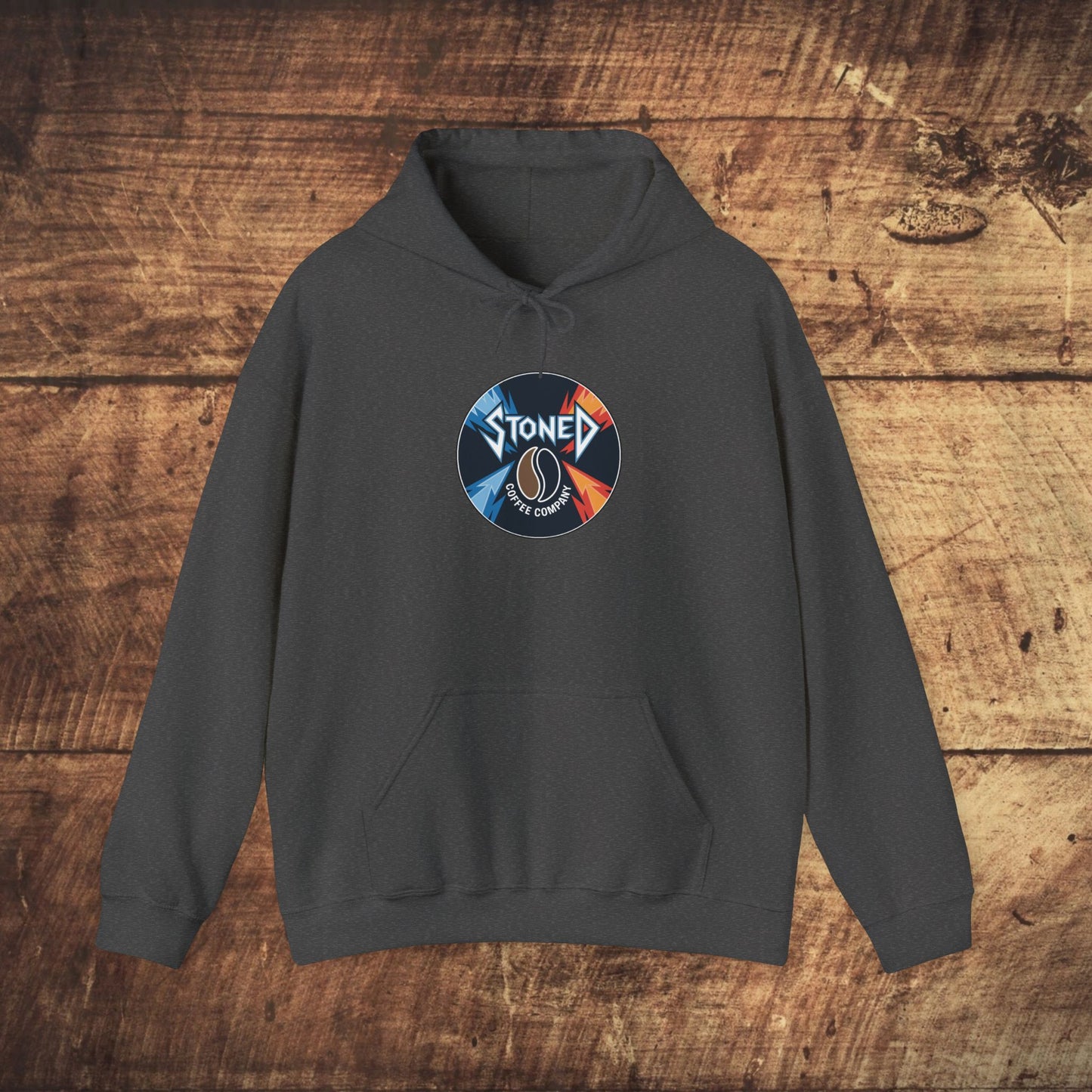 Stoned Coffee Company Heavy Metal Record Label Hoodie