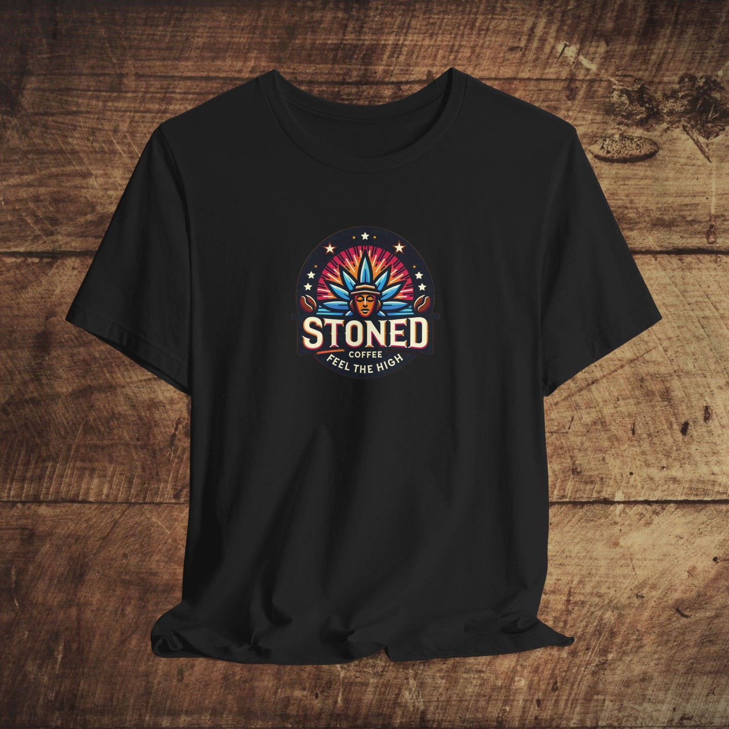 Stoned Coffee Company Logo 7 Feel the High Unisex Jersey Short Sleeve Tee